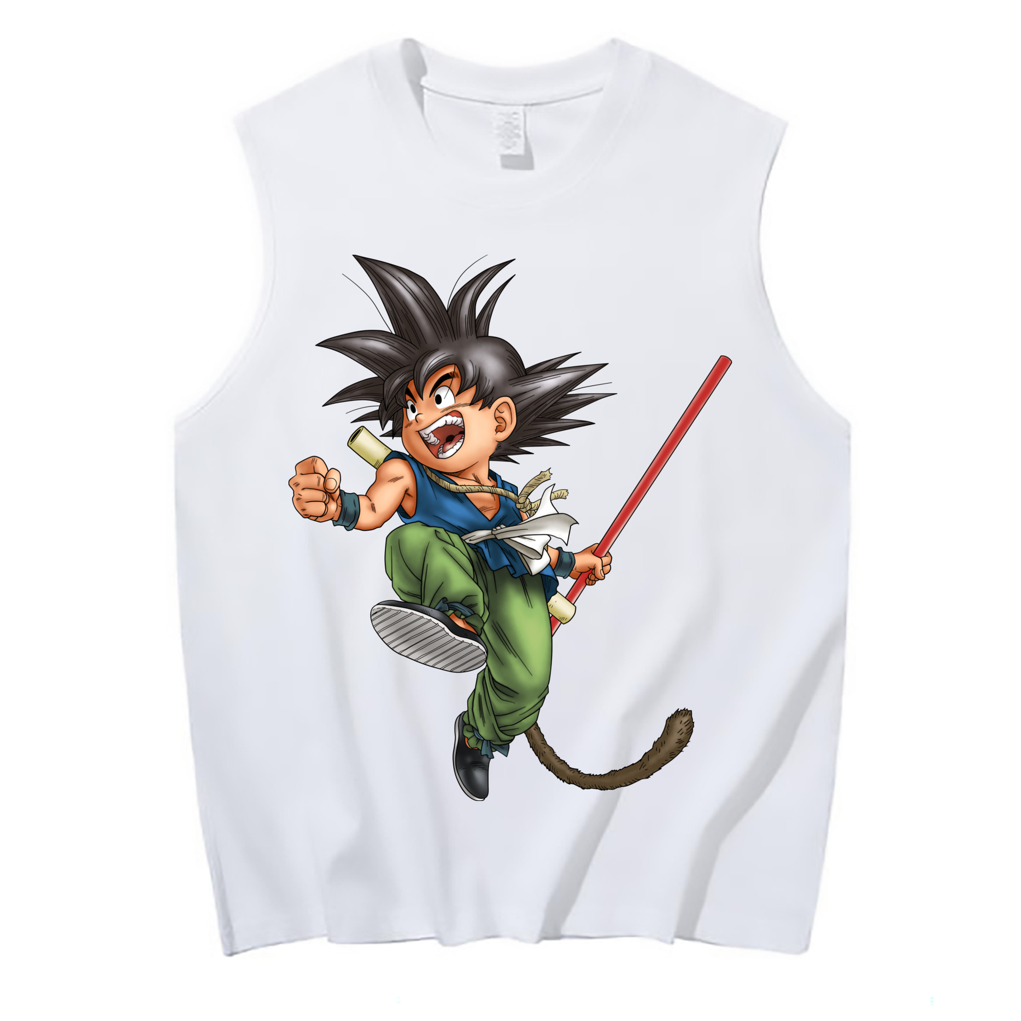 （画像用） ドラゴンボール 孫悟空（そん ごくう）Son Goku カカロット DRAGON BALL Kakarotto コットン100％タンクトップ（フロントプリント）