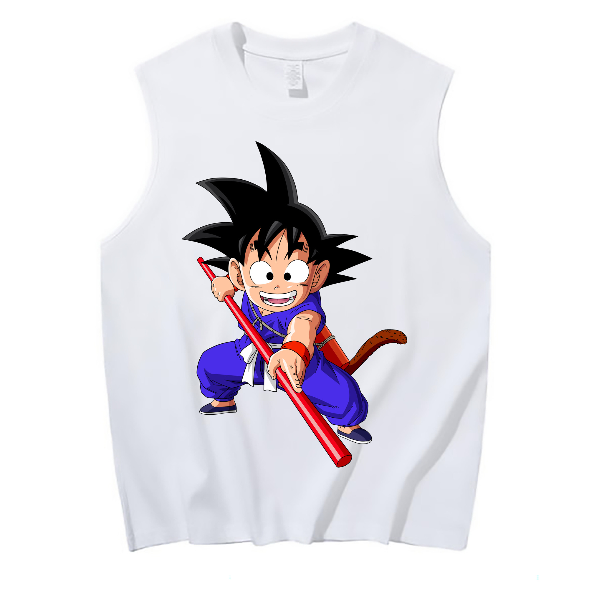 （画像用） ドラゴンボール 孫悟空（そん ごくう）Son Goku カカロット DRAGON BALL Kakarotto コットン100％タンクトップ（フロントプリント）