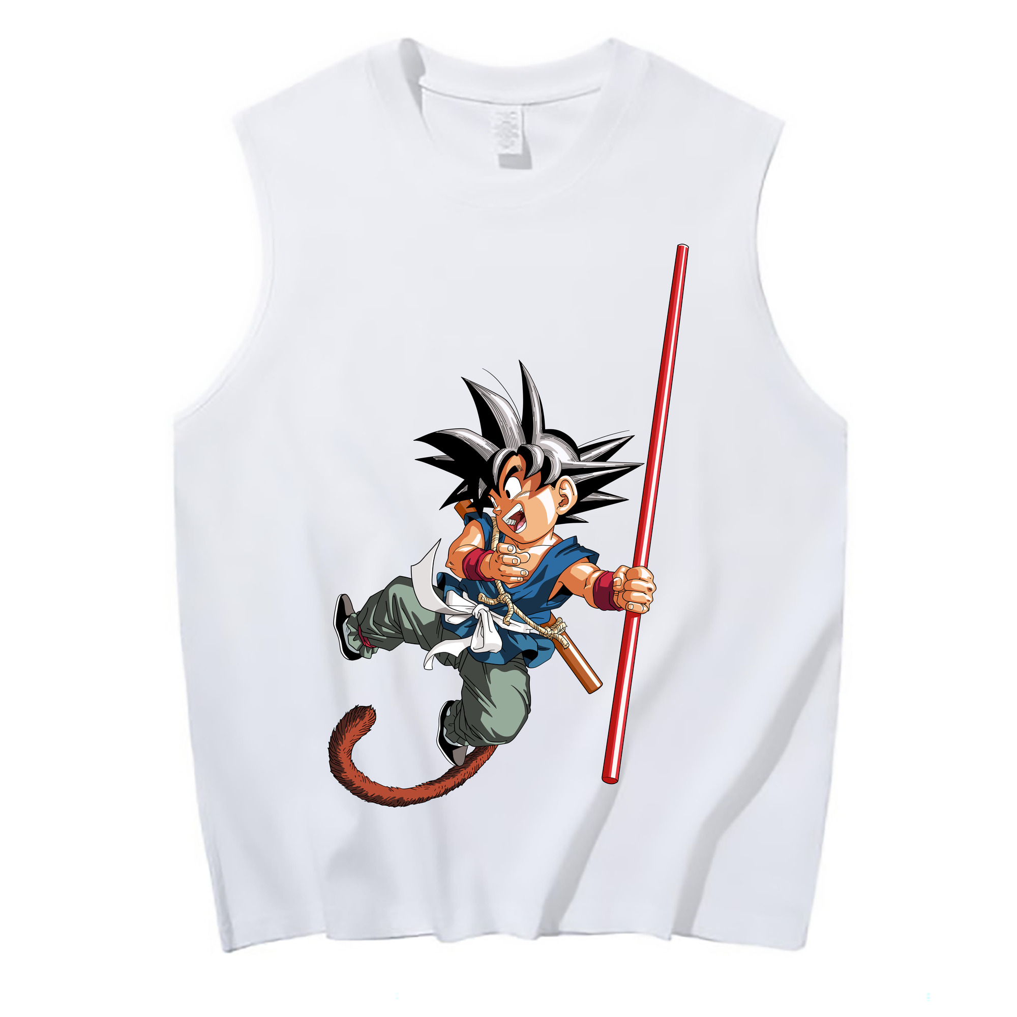 （画像用） ドラゴンボール 孫悟空（そん ごくう）Son Goku カカロット DRAGON BALL Kakarotto コットン100％タンクトップ（フロントプリント）