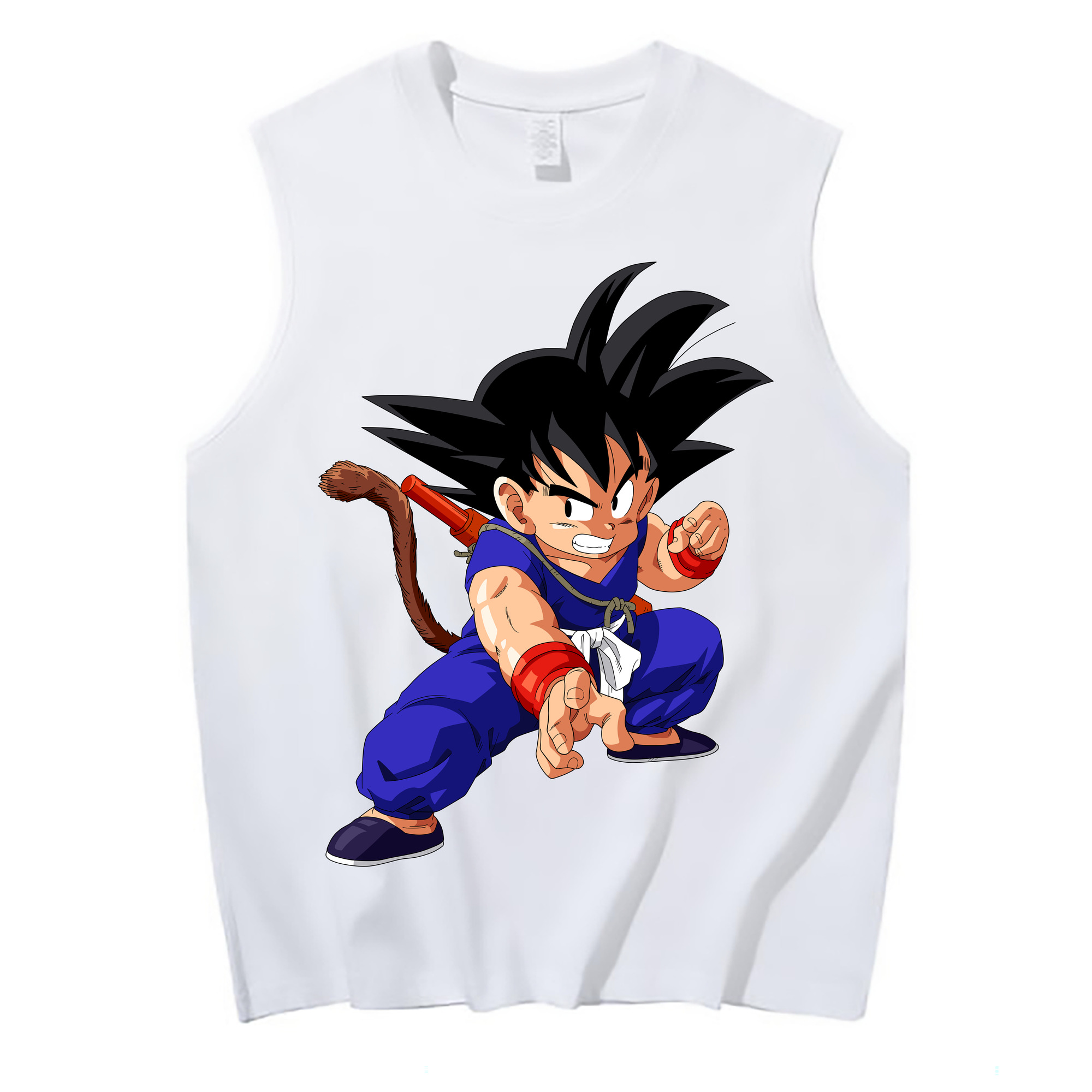 （画像用） ドラゴンボール 孫悟空（そん ごくう）Son Goku カカロット DRAGON BALL Kakarotto コットン100％タンクトップ（フロントプリント）