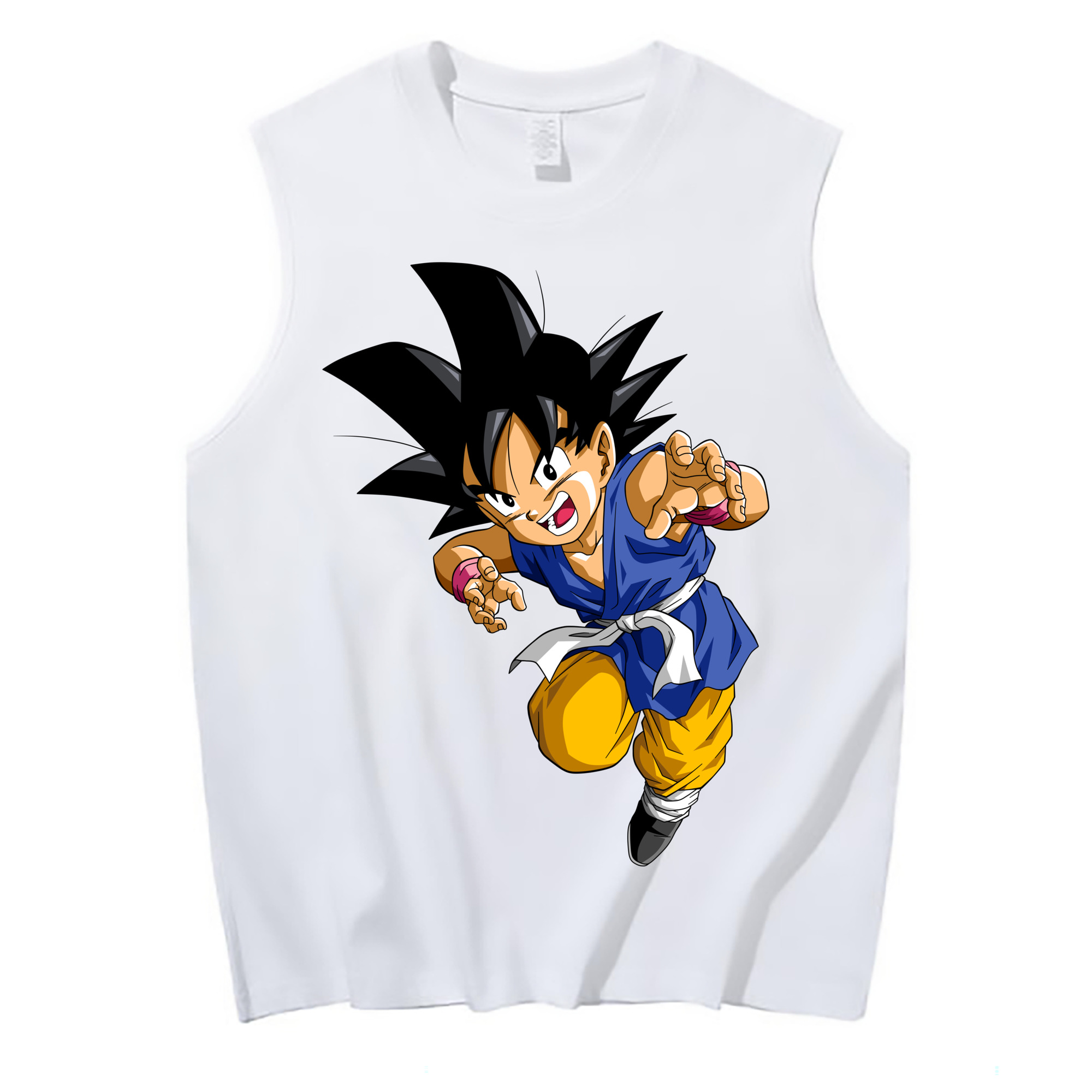（画像用） ドラゴンボール 孫悟空（そん ごくう）Son Goku カカロット DRAGON BALL Kakarotto コットン100％タンクトップ（フロントプリント）