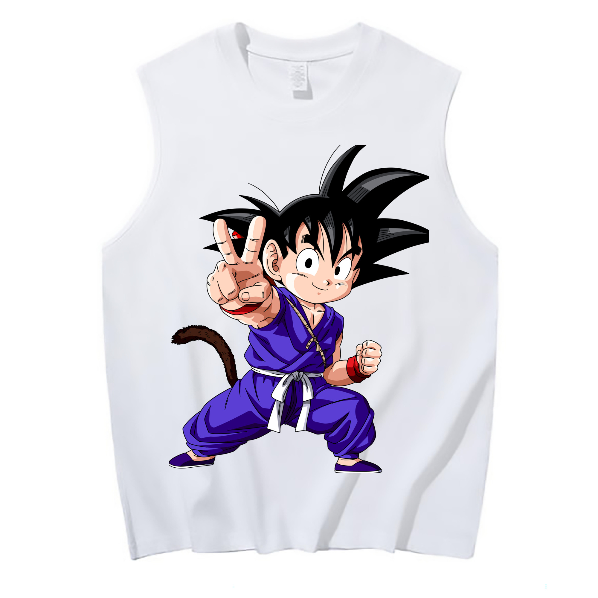 （画像用） ドラゴンボール 孫悟空（そん ごくう）Son Goku カカロット DRAGON BALL Kakarotto コットン100％タンクトップ（フロントプリント）