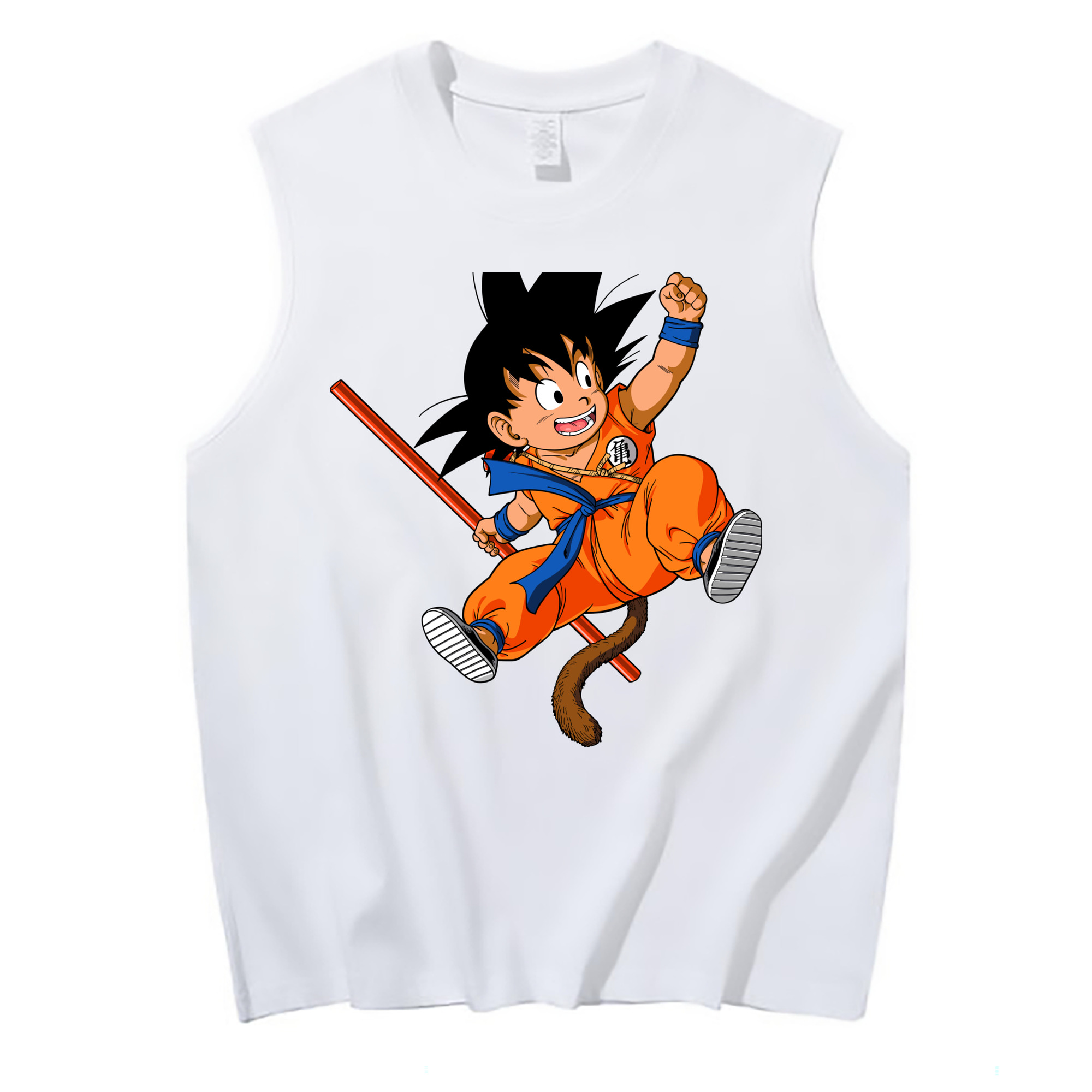 （画像用） ドラゴンボール 孫悟空（そん ごくう）Son Goku カカロット DRAGON BALL Kakarotto コットン100％タンクトップ（フロントプリント）