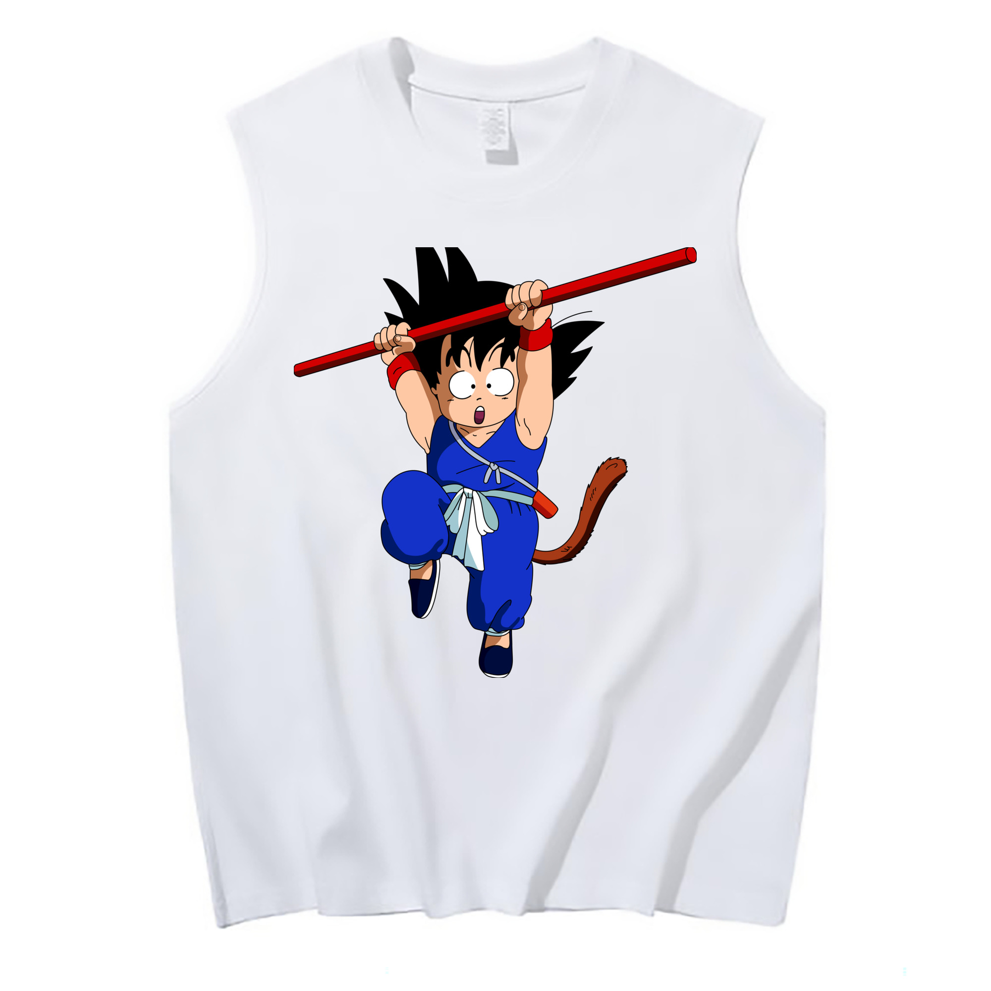 （画像用） ドラゴンボール 孫悟空（そん ごくう）Son Goku カカロット DRAGON BALL Kakarotto コットン100％タンクトップ（フロントプリント）