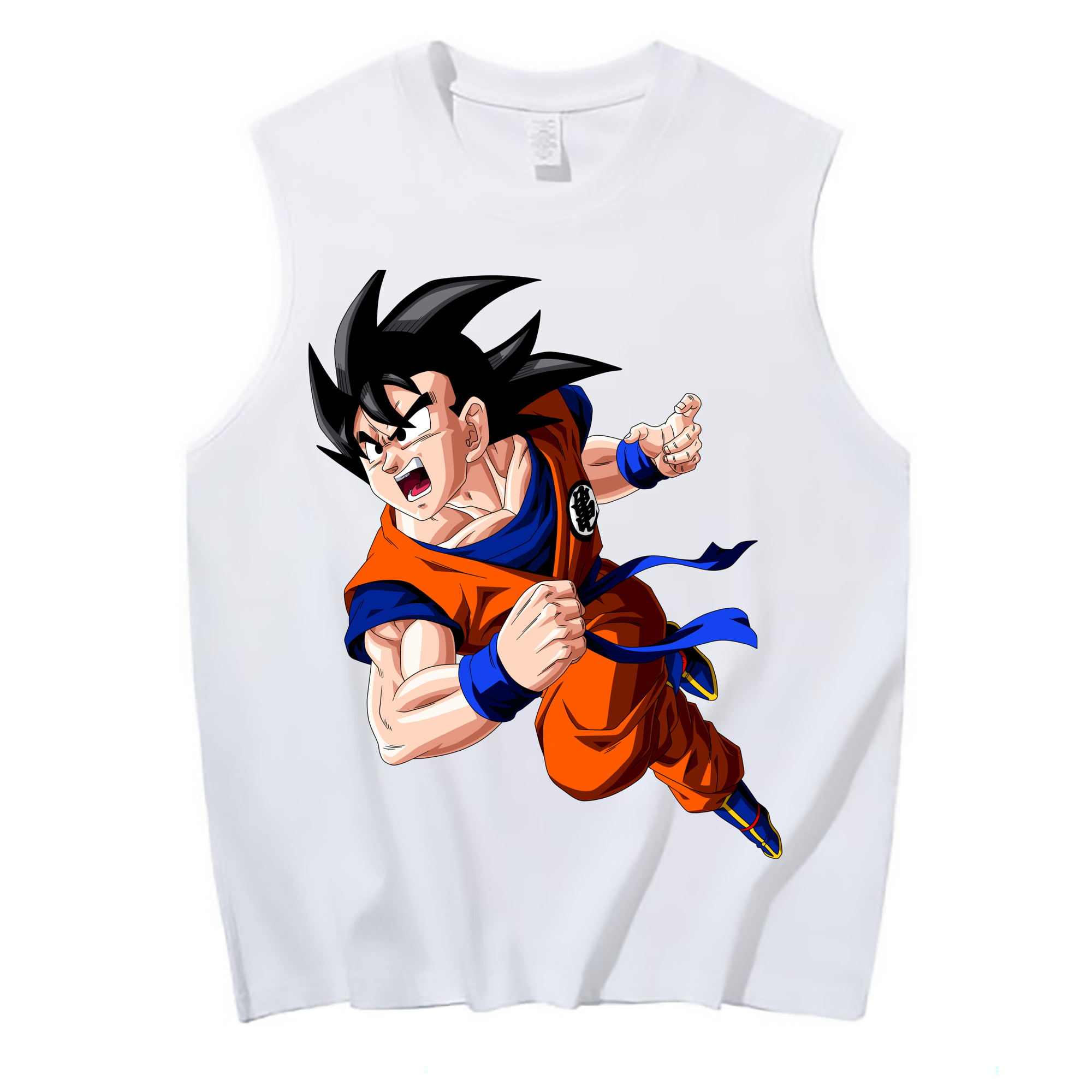 （画像用） ドラゴンボール 孫悟空（そん ごくう）Son Goku カカロット DRAGON BALL Kakarotto コットン100％タンクトップ（フロントプリント）