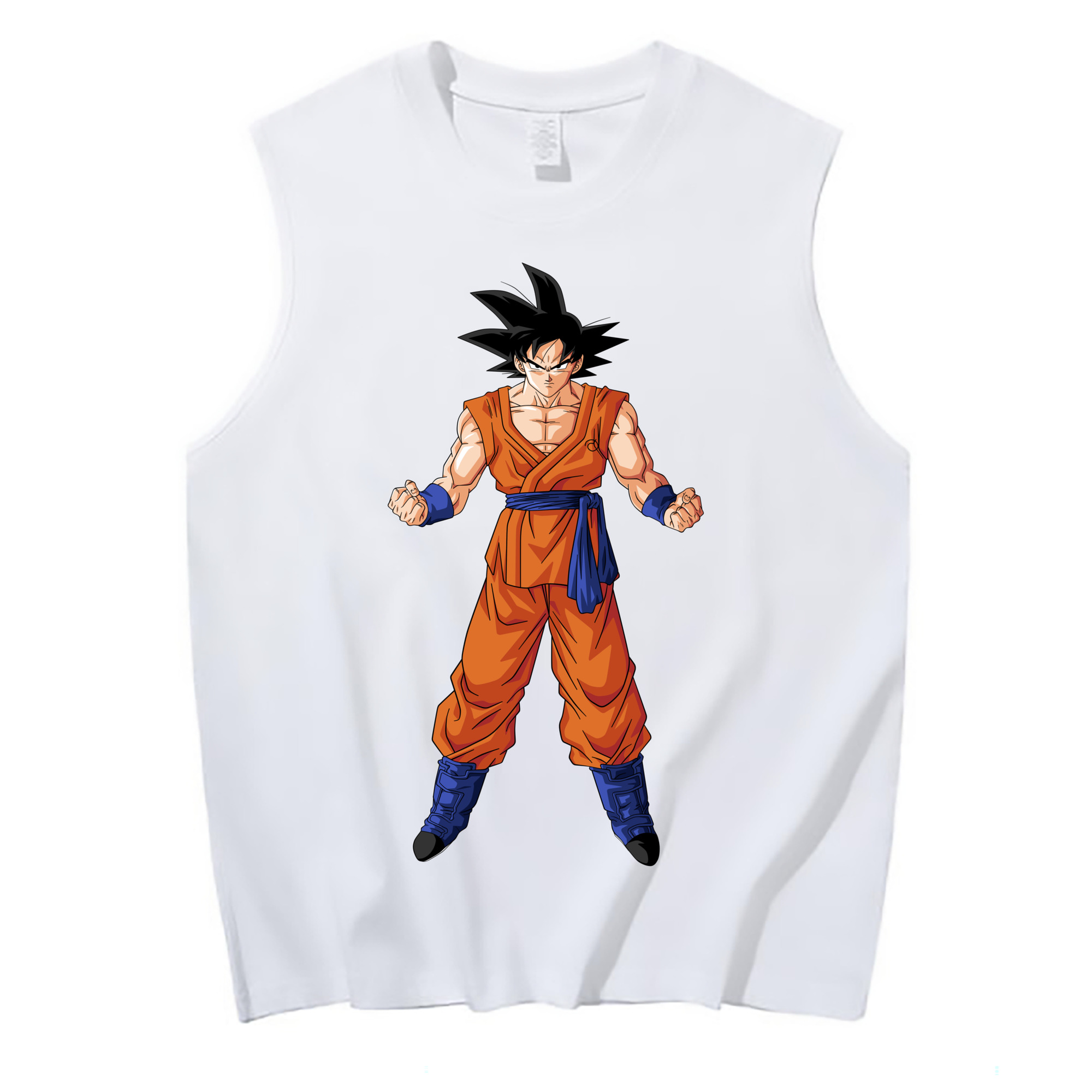 （画像用） ドラゴンボール 孫悟空（そん ごくう）Son Goku カカロット DRAGON BALL Kakarotto コットン100％タンクトップ（フロントプリント）