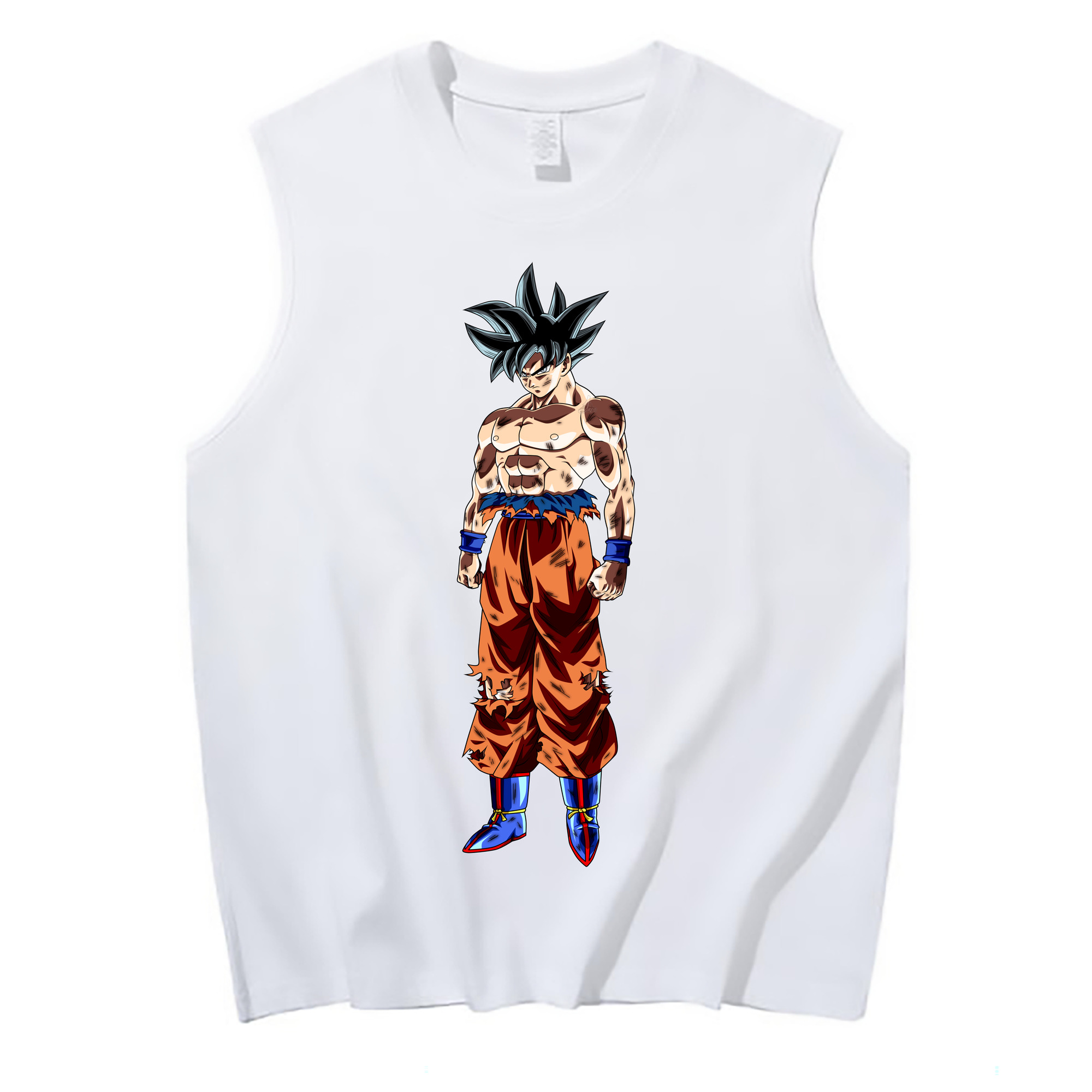 （画像用） ドラゴンボール 孫悟空（そん ごくう）Son Goku カカロット DRAGON BALL Kakarotto コットン100％タンクトップ（フロントプリント）