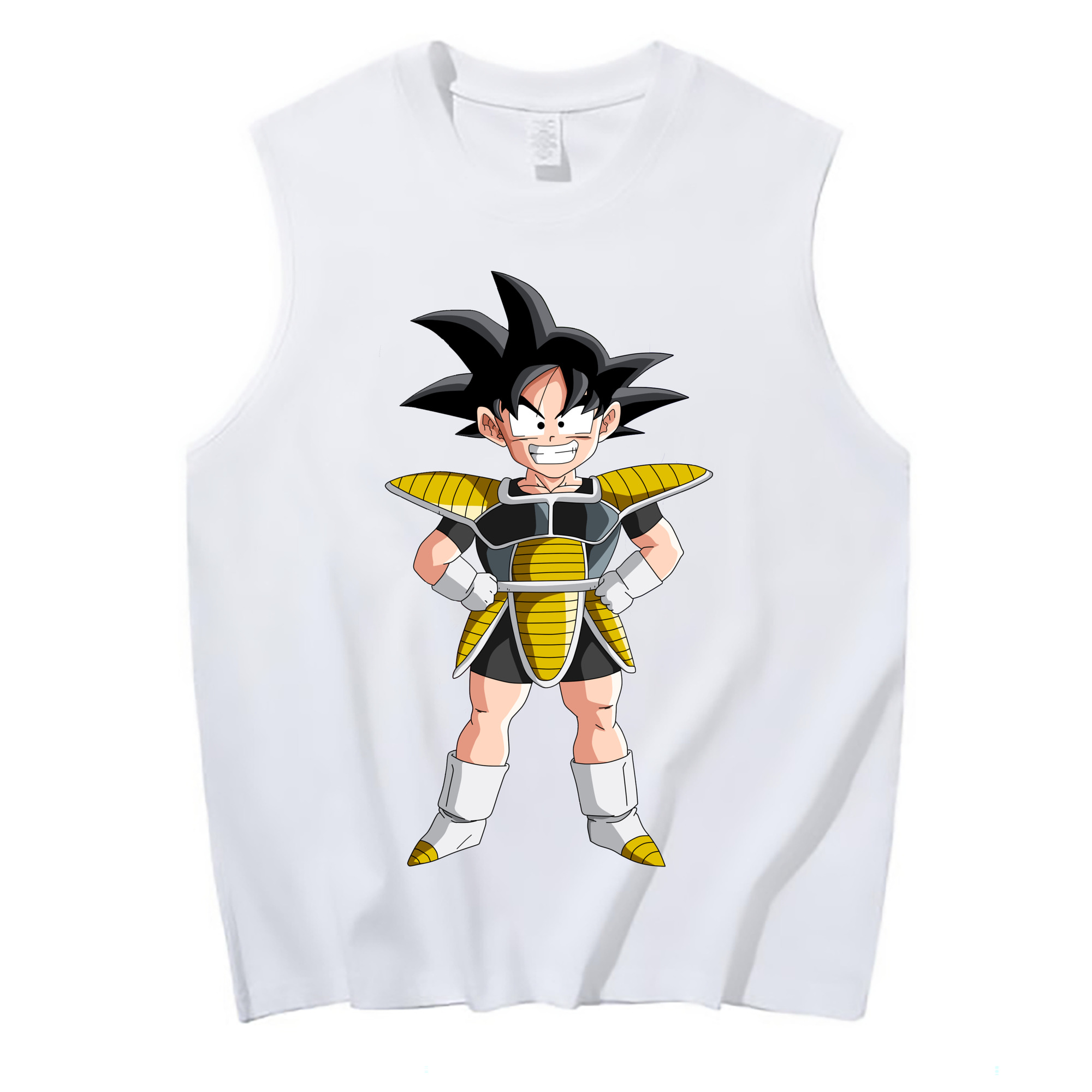 （画像用） ドラゴンボール 孫悟空（そん ごくう）Son Goku カカロット DRAGON BALL Kakarotto コットン100％タンクトップ（フロントプリント）