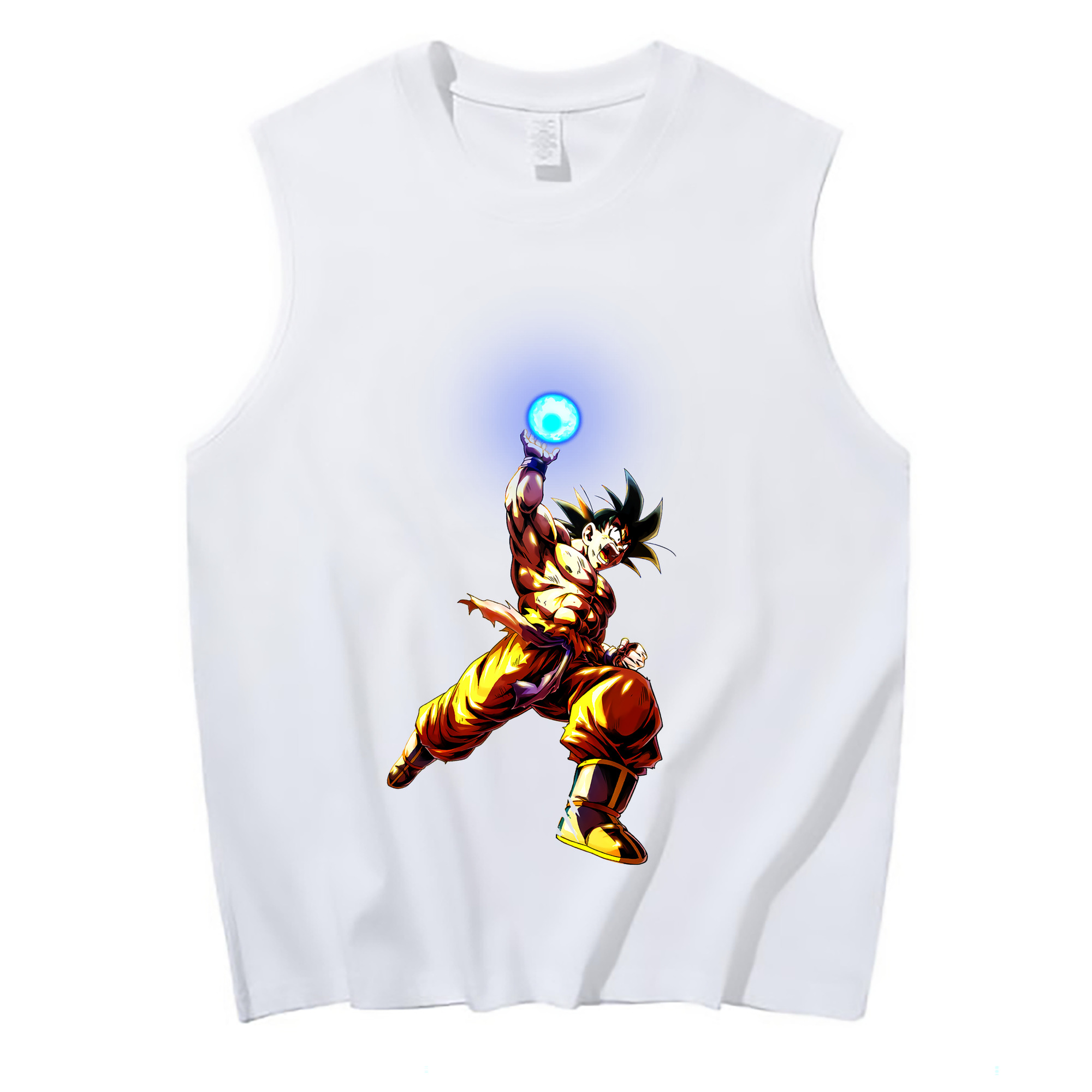 （画像用） ドラゴンボール 孫悟空（そん ごくう）Son Goku カカロット DRAGON BALL Kakarotto コットン100％タンクトップ（フロントプリント）