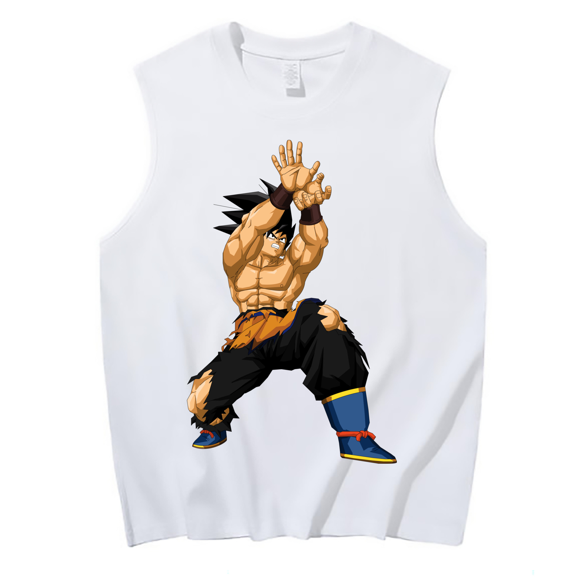 （画像用） ドラゴンボール 孫悟空（そん ごくう）Son Goku カカロット DRAGON BALL Kakarotto コットン100％タンクトップ（フロントプリント）