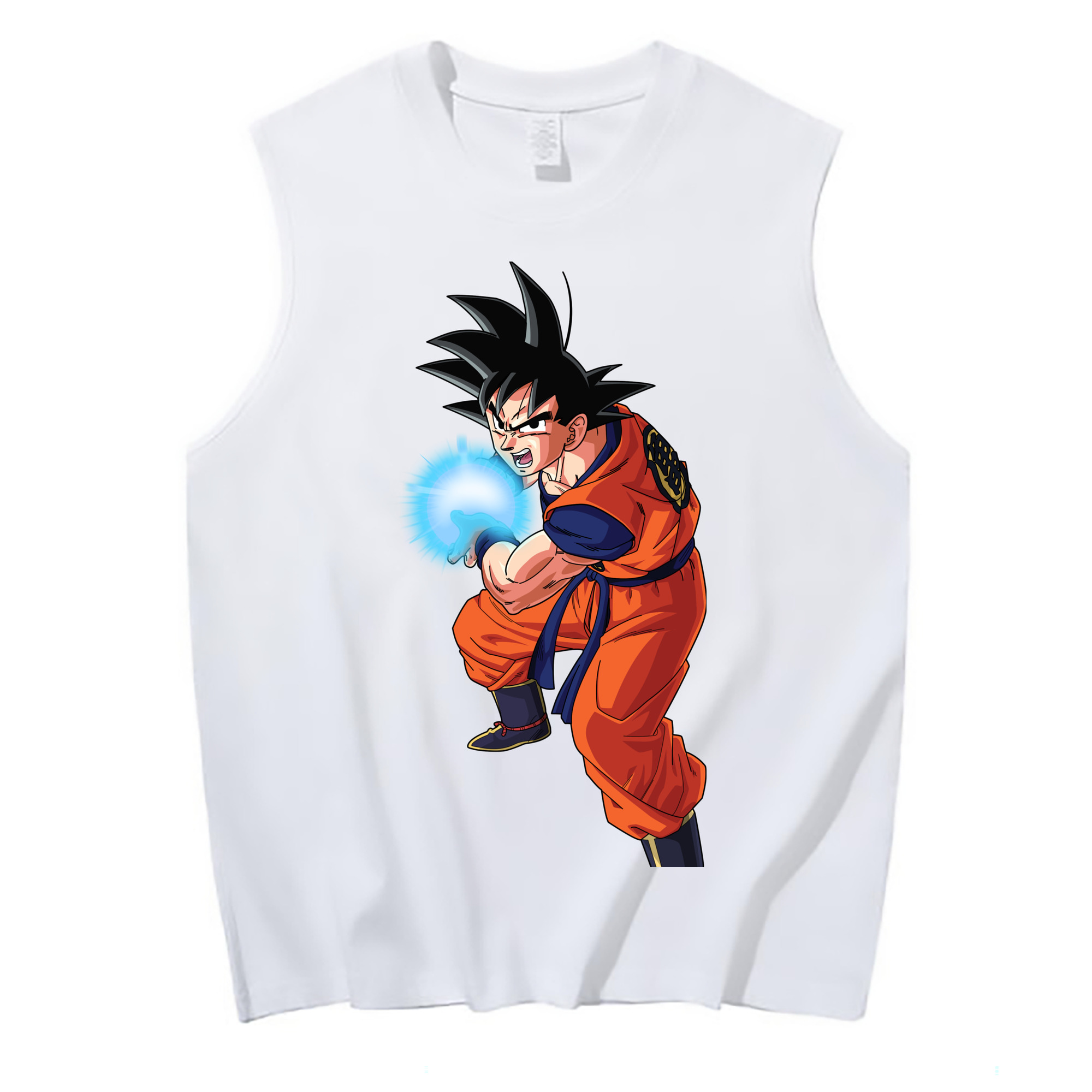 （画像用） ドラゴンボール 孫悟空（そん ごくう）Son Goku カカロット DRAGON BALL Kakarotto コットン100％タンクトップ（フロントプリント）
