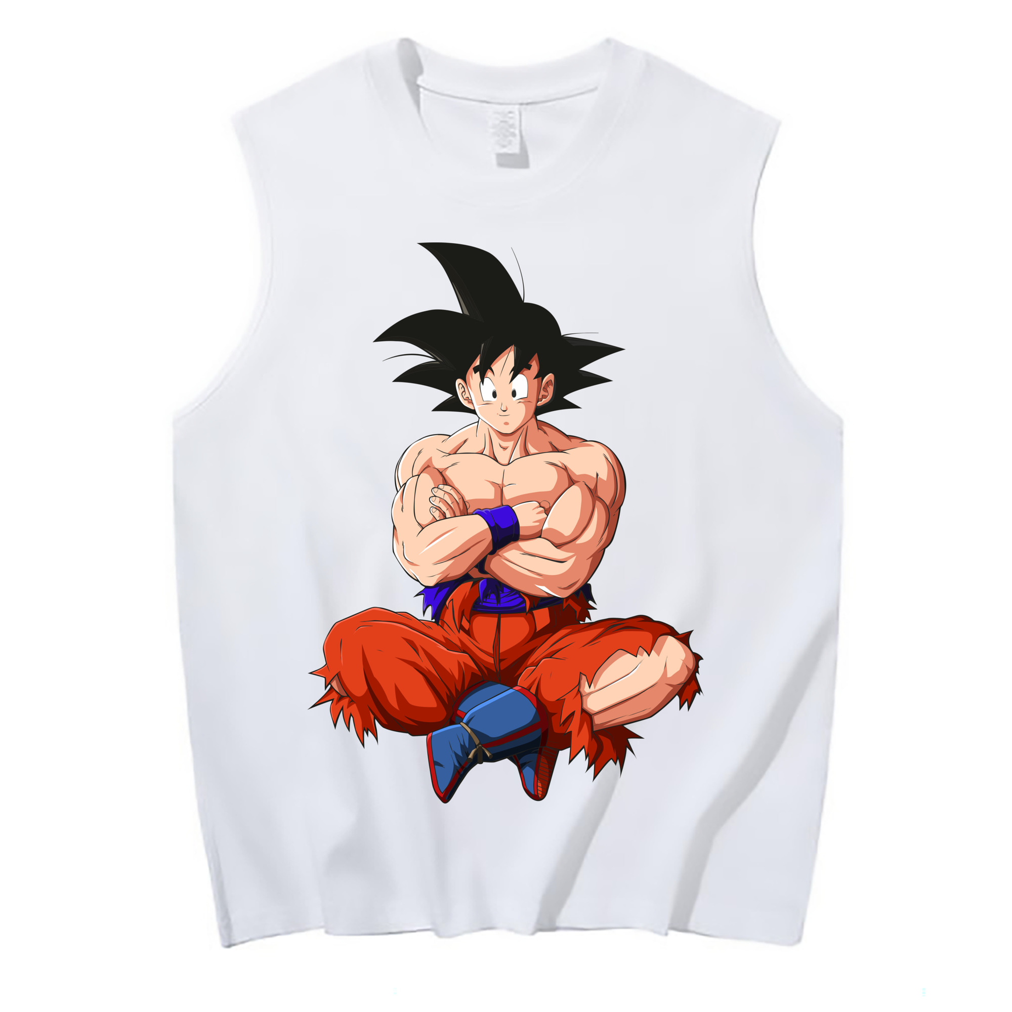 （画像用） ドラゴンボール 孫悟空（そん ごくう）Son Goku カカロット DRAGON BALL Kakarotto コットン100％タンクトップ（フロントプリント）