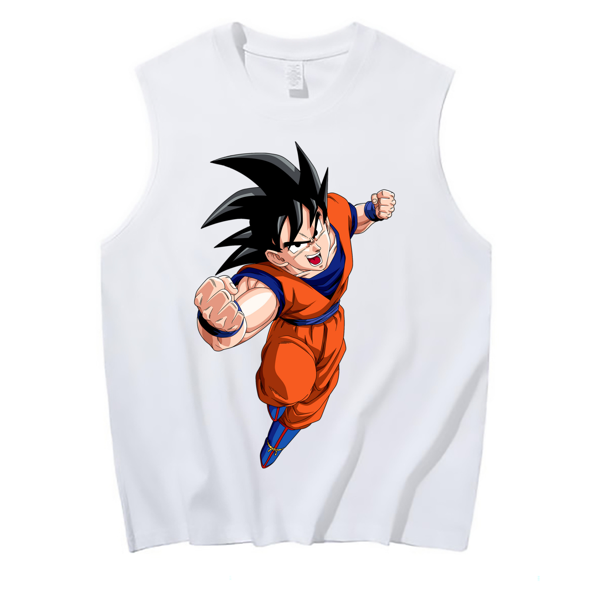 （画像用） ドラゴンボール 孫悟空（そん ごくう）Son Goku カカロット DRAGON BALL Kakarotto コットン100％タンクトップ（フロントプリント）