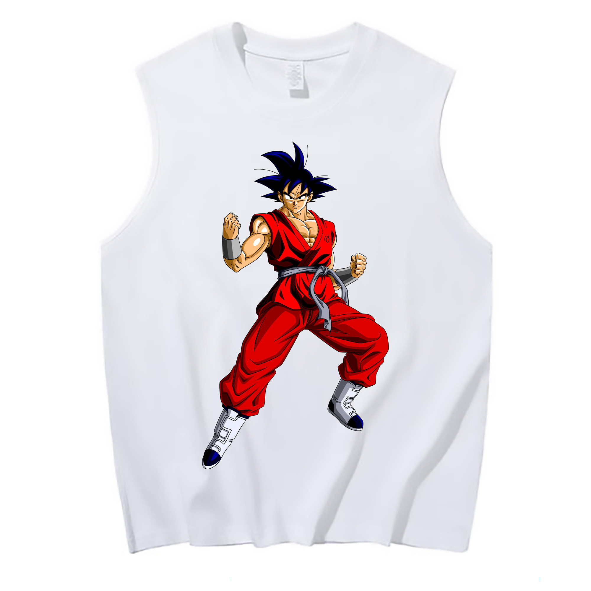 （画像用） ドラゴンボール 孫悟空（そん ごくう）Son Goku カカロット DRAGON BALL Kakarotto コットン100％タンクトップ（フロントプリント）