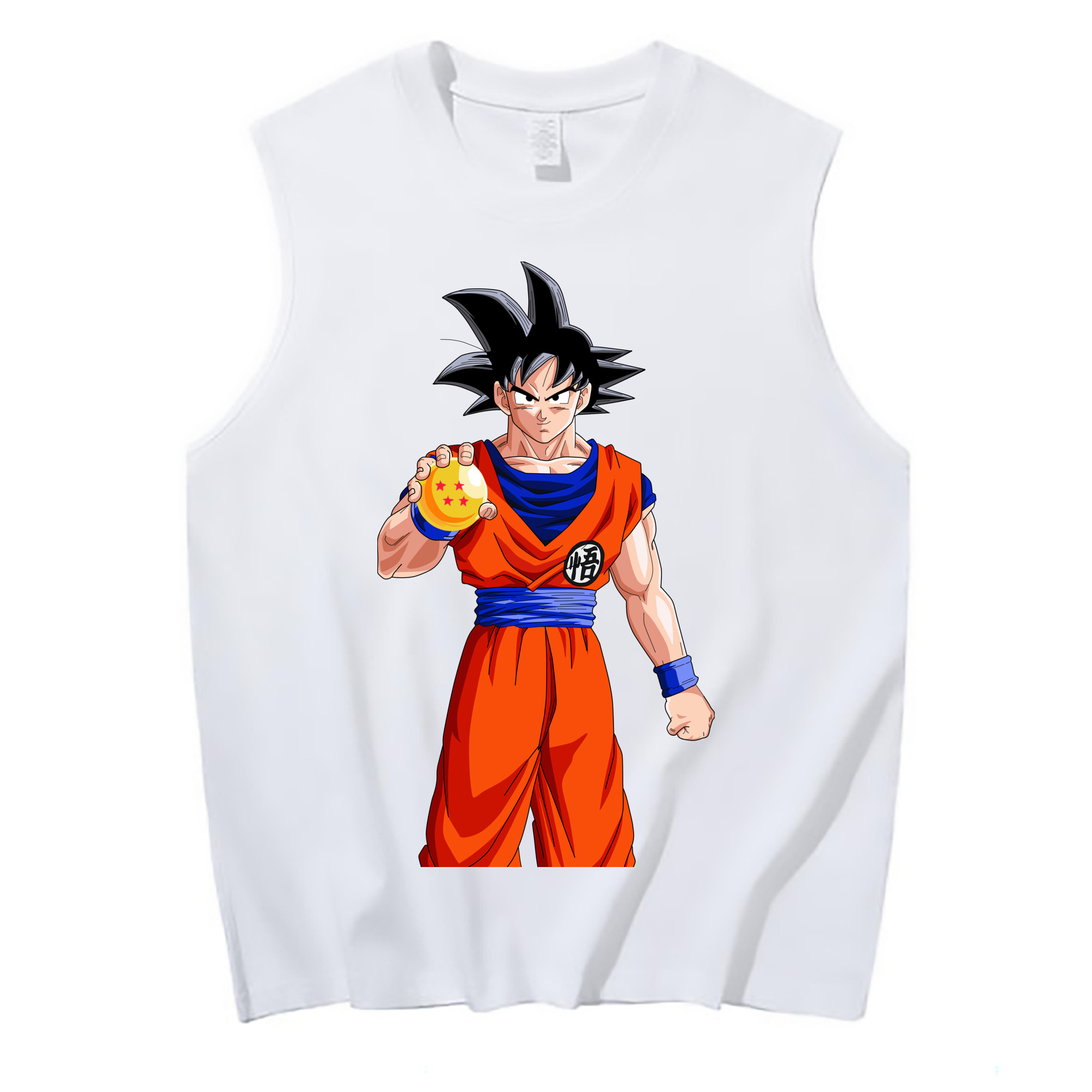 （画像用） ドラゴンボール 孫悟空（そん ごくう）Son Goku カカロット DRAGON BALL Kakarotto コットン100％タンクトップ（フロントプリント）