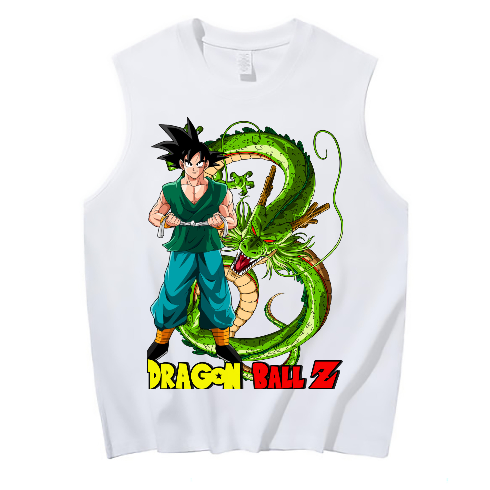 （画像用） ドラゴンボール 孫悟空（そん ごくう）Son Goku カカロット DRAGON BALL Kakarotto コットン100％タンクトップ（フロントプリント）