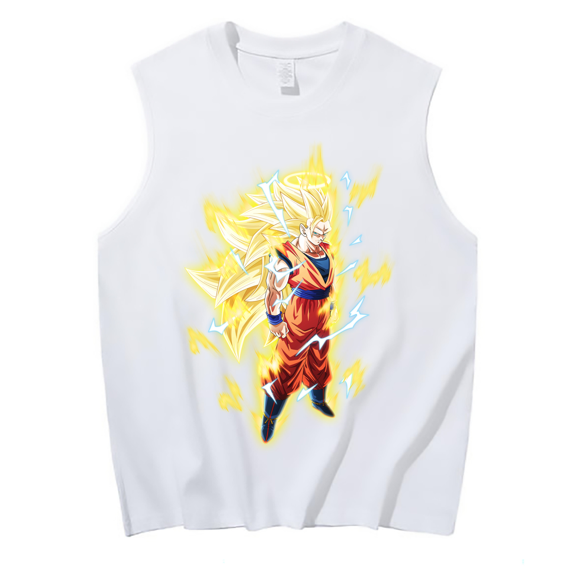 （画像用） ドラゴンボール 孫悟空（そん ごくう）Son Goku カカロット DRAGON BALL Kakarotto コットン100％タンクトップ（フロントプリント）