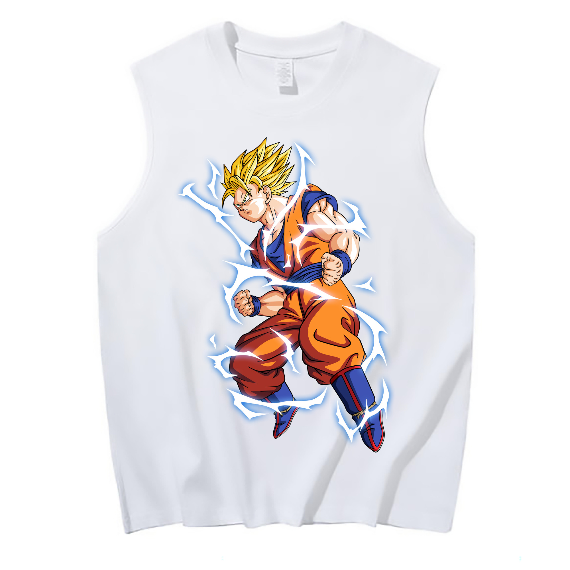 （画像用） ドラゴンボール 孫悟空（そん ごくう）Son Goku カカロット DRAGON BALL Kakarotto コットン100％タンクトップ（フロントプリント）