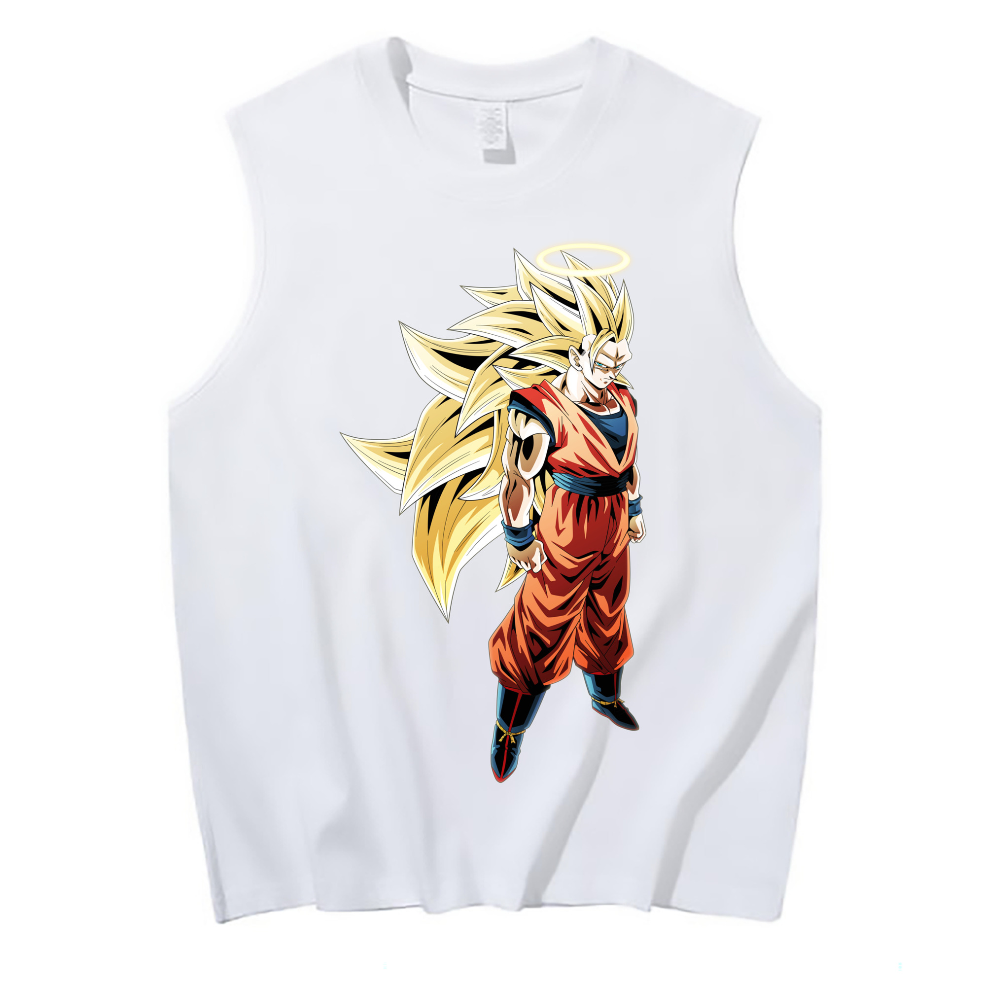 （画像用） ドラゴンボール 孫悟空（そん ごくう）Son Goku カカロット DRAGON BALL Kakarotto コットン100％タンクトップ（フロントプリント）