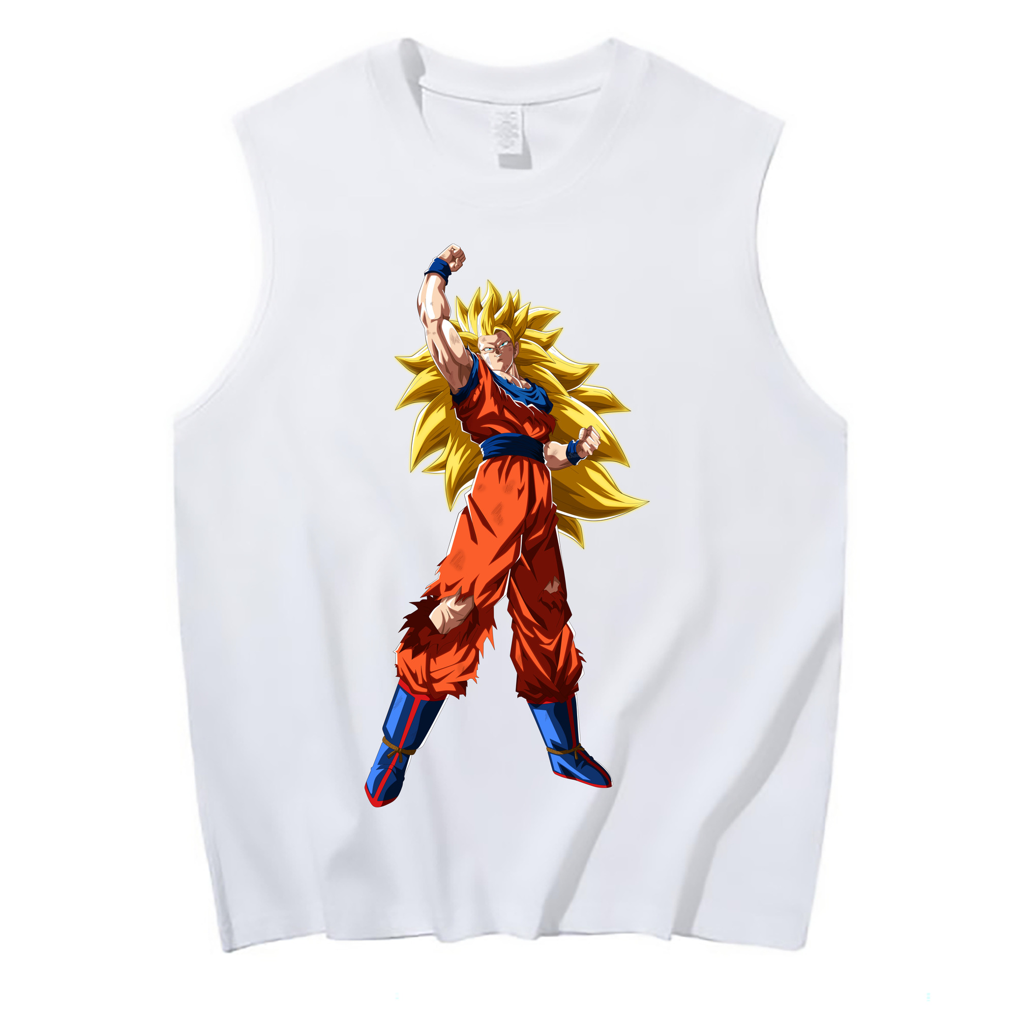 （画像用） ドラゴンボール 孫悟空（そん ごくう）Son Goku カカロット DRAGON BALL Kakarotto コットン100％タンクトップ（フロントプリント）