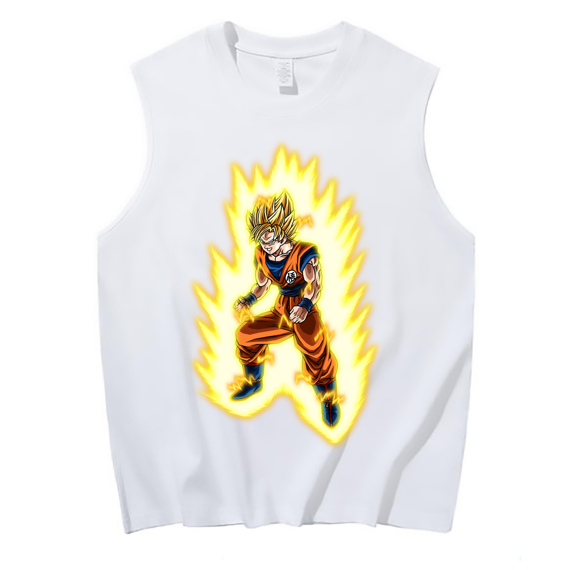 （画像用） ドラゴンボール 孫悟空（そん ごくう）Son Goku カカロット DRAGON BALL Kakarotto コットン100％タンクトップ（フロントプリント）