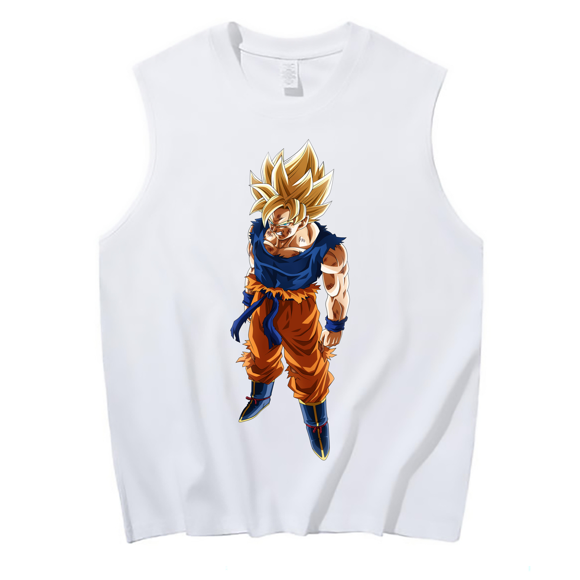 （画像用） ドラゴンボール 孫悟空（そん ごくう）Son Goku カカロット DRAGON BALL Kakarotto コットン100％タンクトップ（フロントプリント）