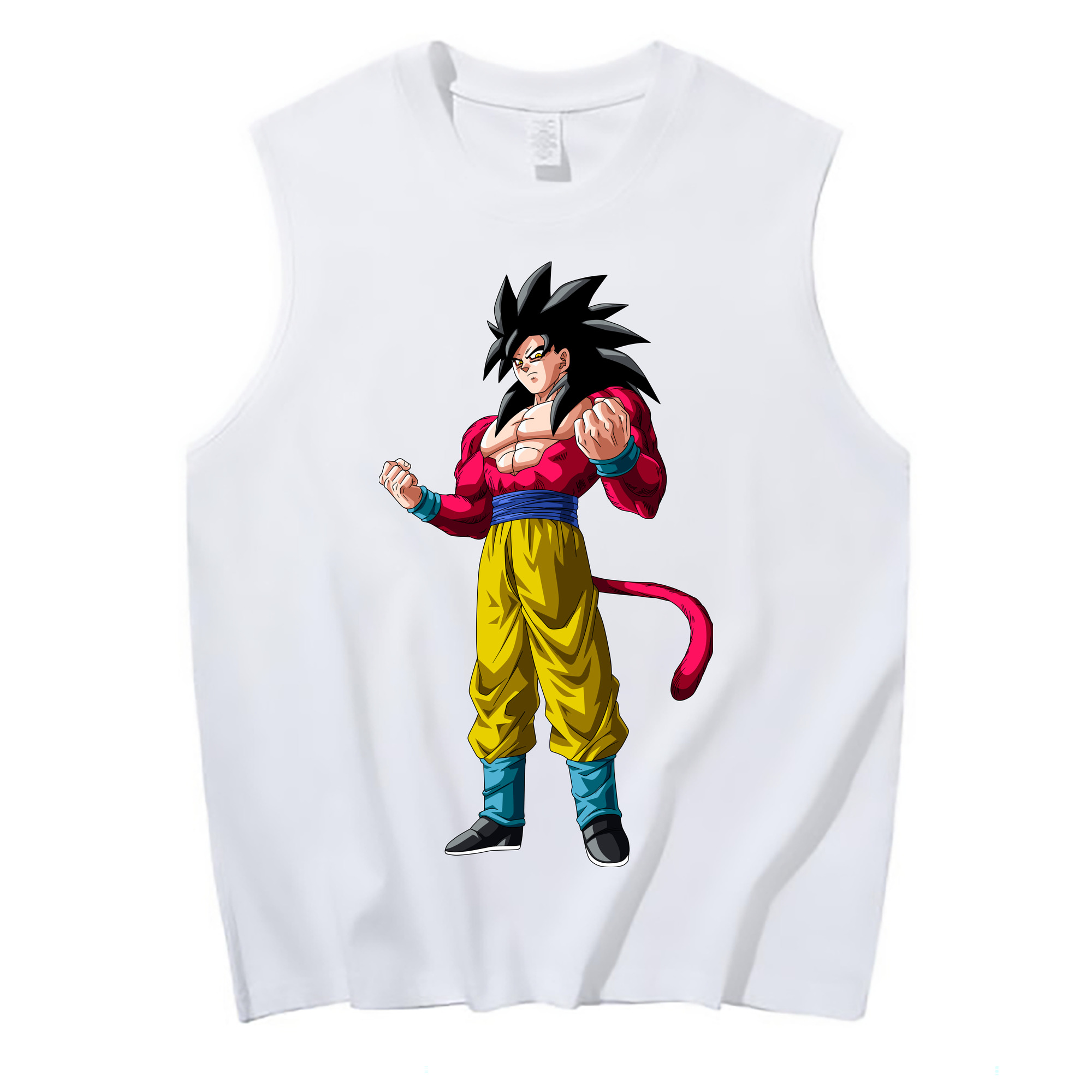 （画像用） ドラゴンボール 孫悟空（そん ごくう）Son Goku カカロット DRAGON BALL Kakarotto コットン100％タンクトップ（フロントプリント）