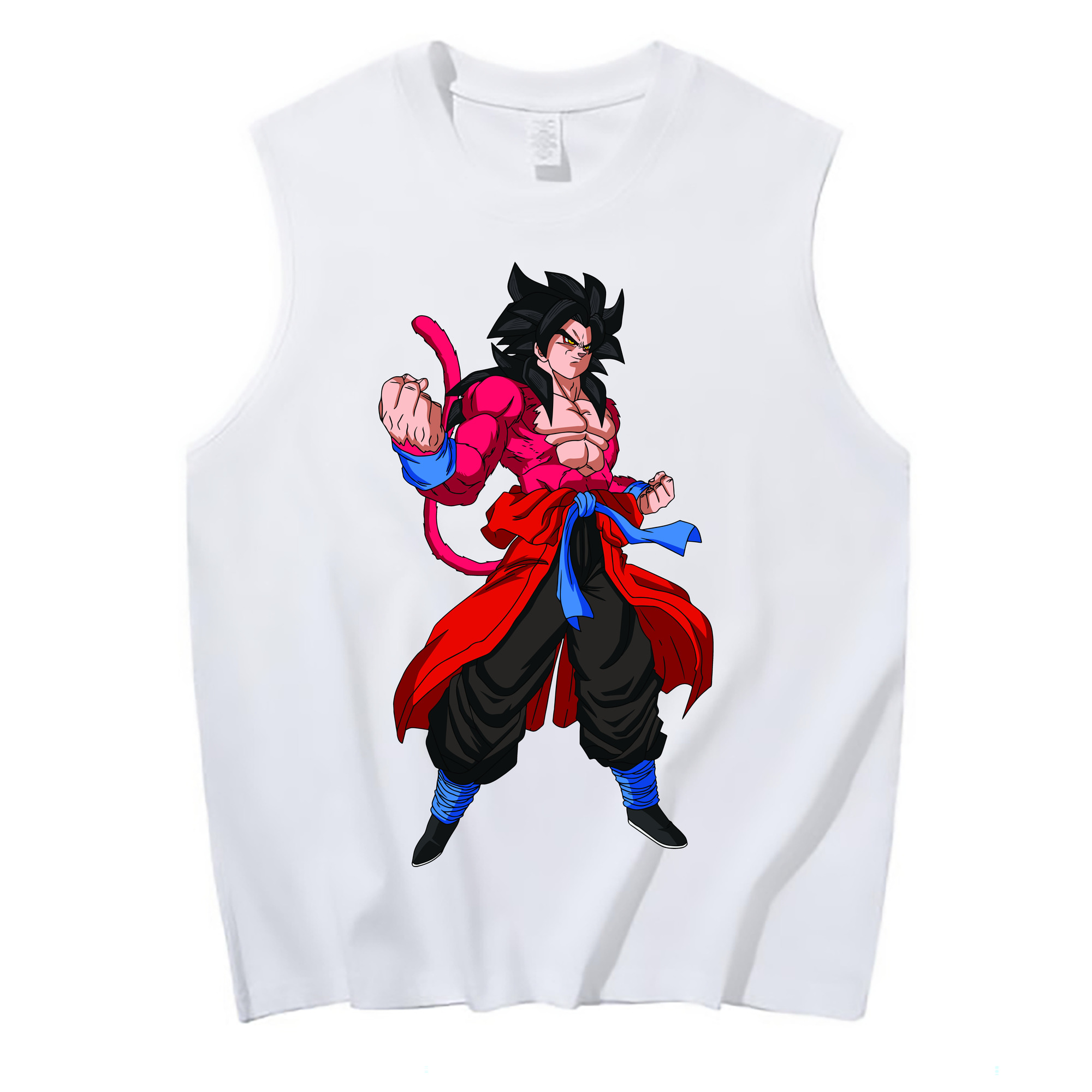 （画像用） ドラゴンボール 孫悟空（そん ごくう）Son Goku カカロット DRAGON BALL Kakarotto コットン100％タンクトップ（フロントプリント）