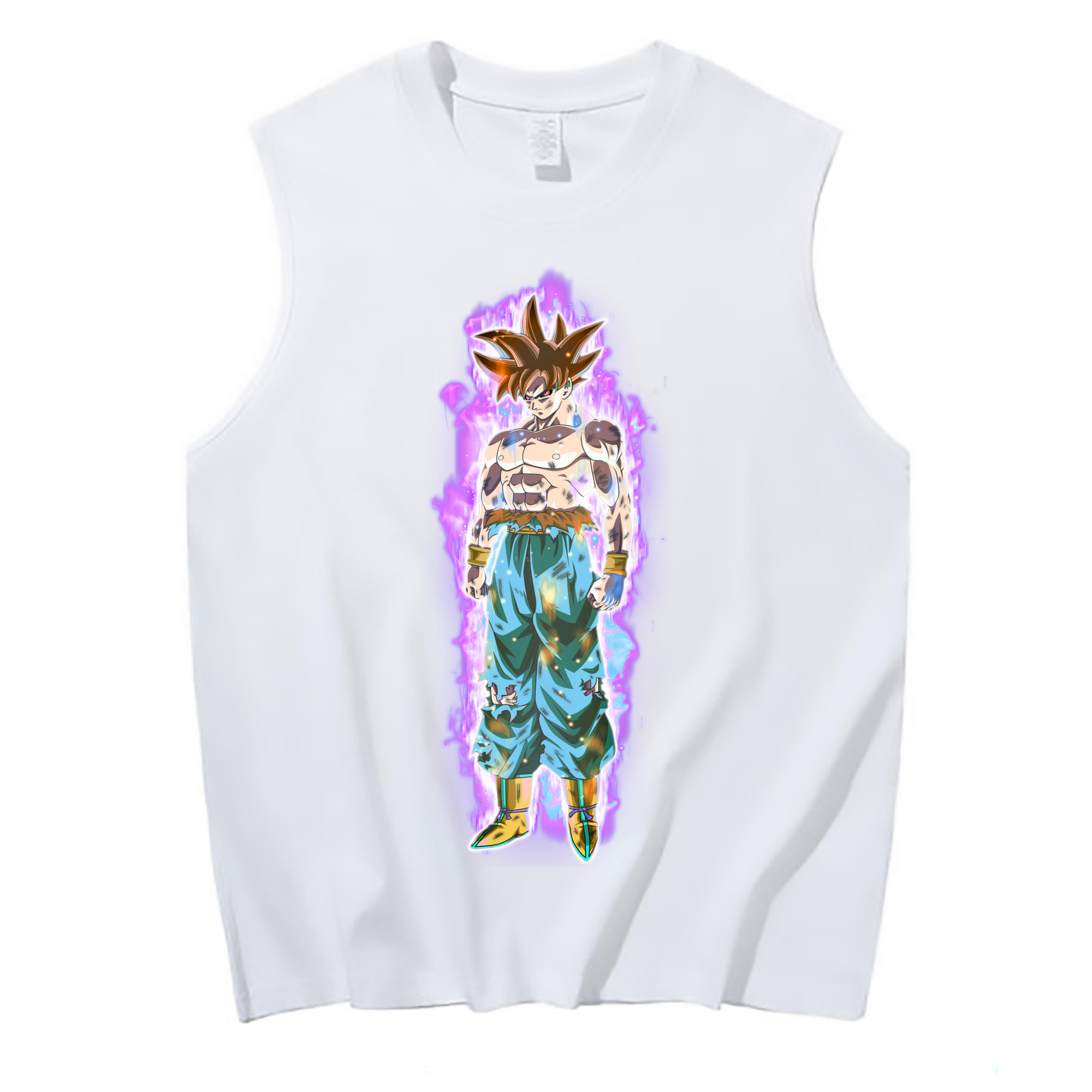 （画像用） ドラゴンボール 孫悟空（そん ごくう）Son Goku カカロット DRAGON BALL Kakarotto コットン100％タンクトップ（フロントプリント）