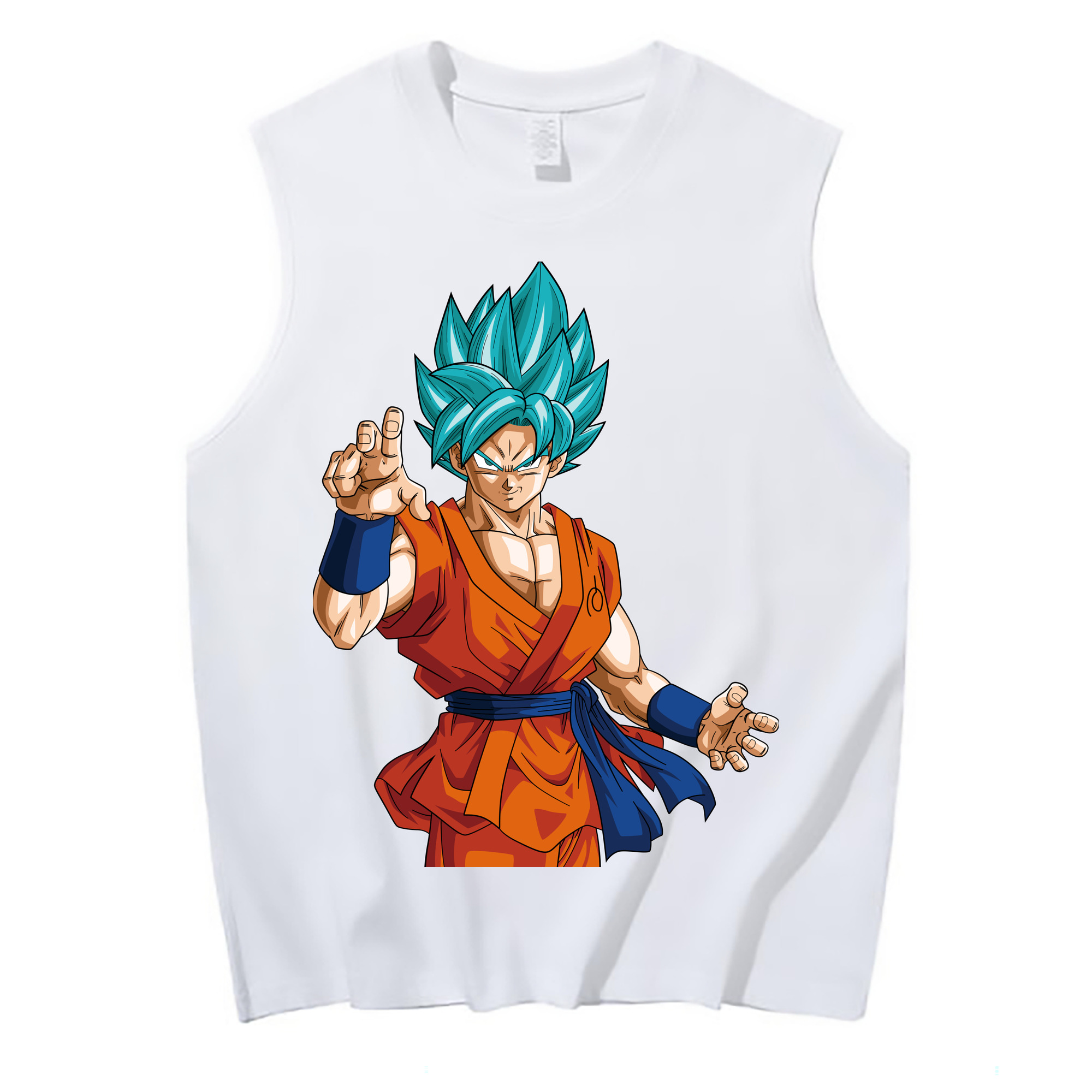（画像用） ドラゴンボール 孫悟空（そん ごくう）Son Goku カカロット DRAGON BALL Kakarotto コットン100％タンクトップ（フロントプリント）
