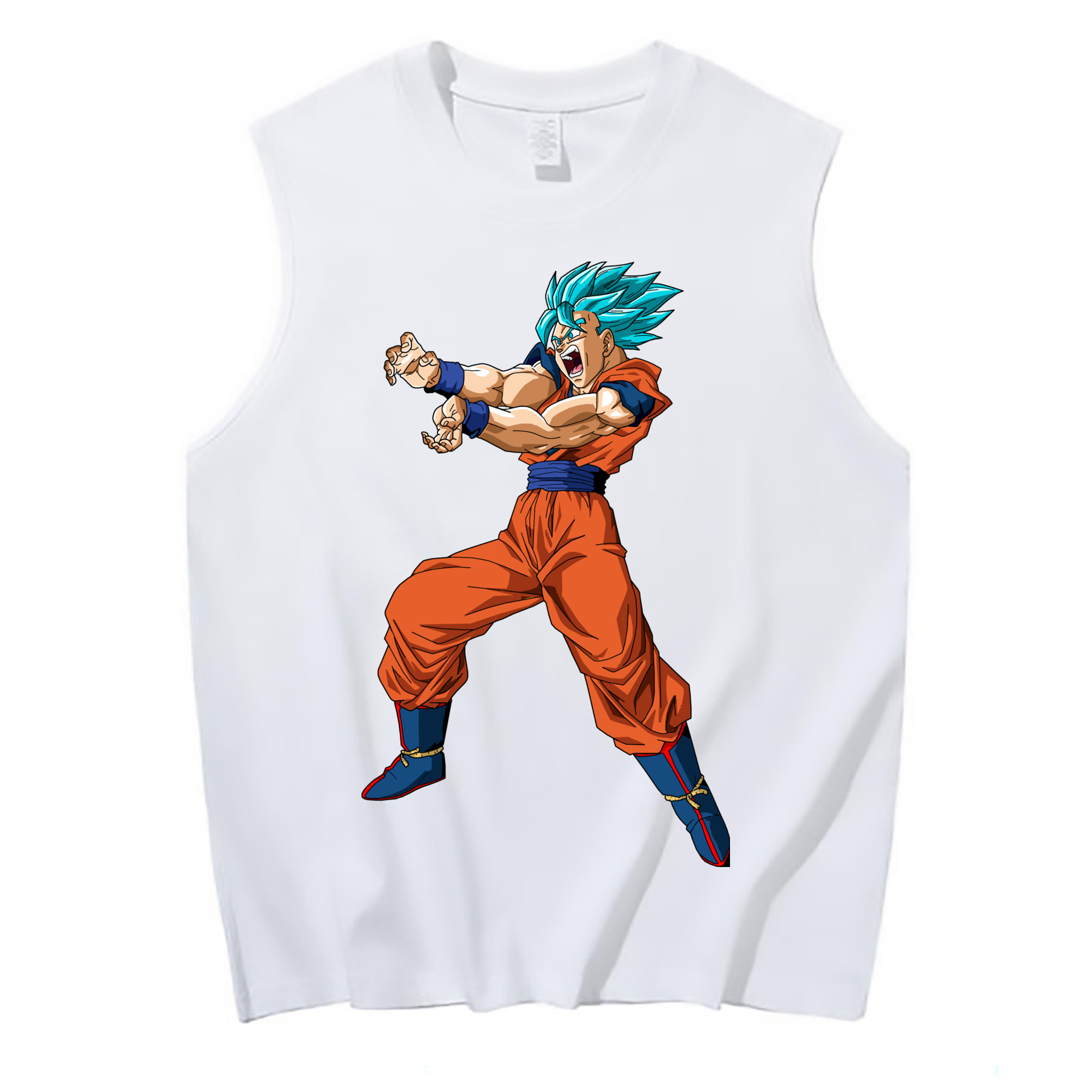 （画像用） ドラゴンボール 孫悟空（そん ごくう）Son Goku カカロット DRAGON BALL Kakarotto コットン100％タンクトップ（フロントプリント）