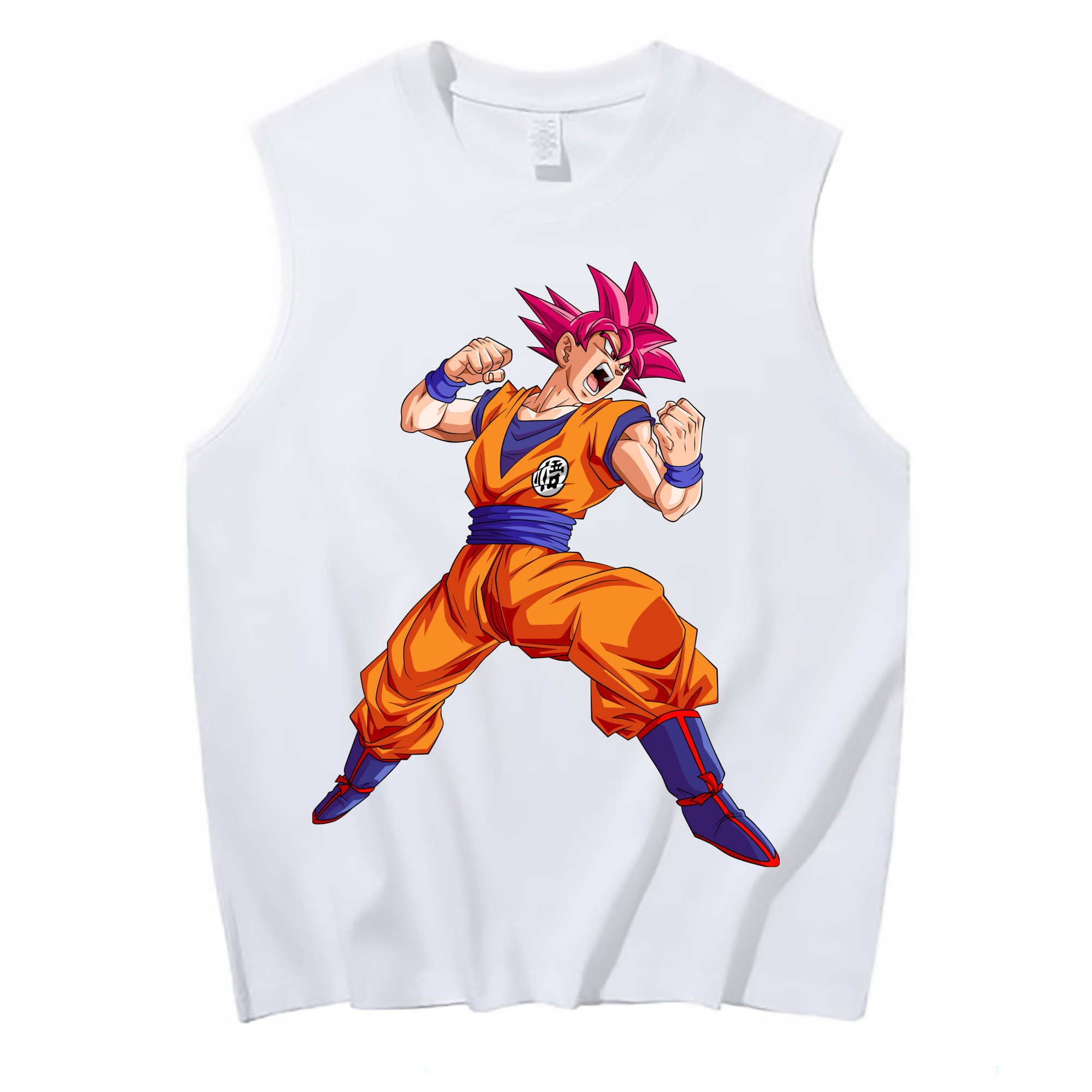 （画像用） ドラゴンボール 孫悟空（そん ごくう）Son Goku カカロット DRAGON BALL Kakarotto コットン100％タンクトップ（フロントプリント）