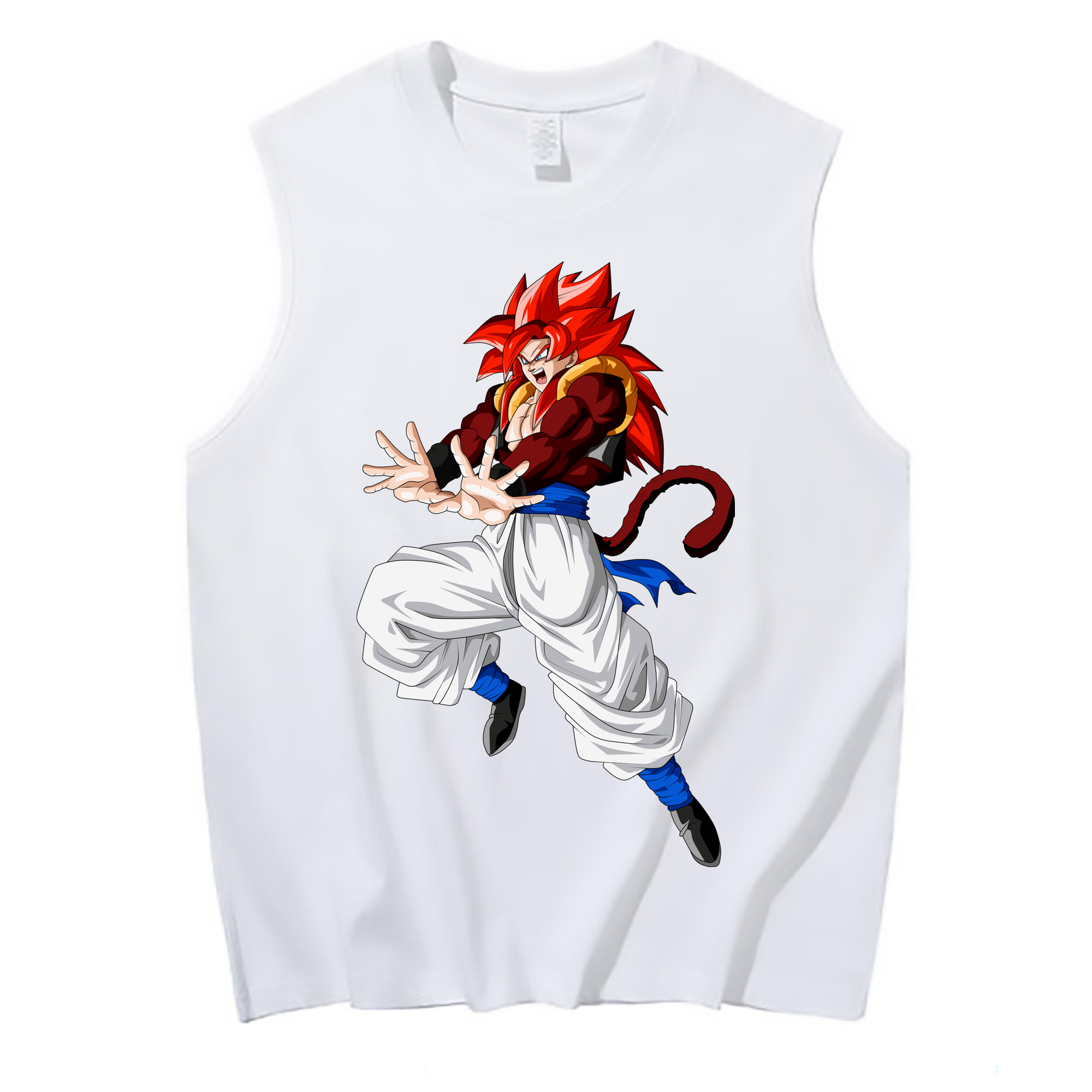 （画像用） ドラゴンボール 孫悟空（そん ごくう）Son Goku カカロット DRAGON BALL Kakarotto コットン100％タンクトップ（フロントプリント）