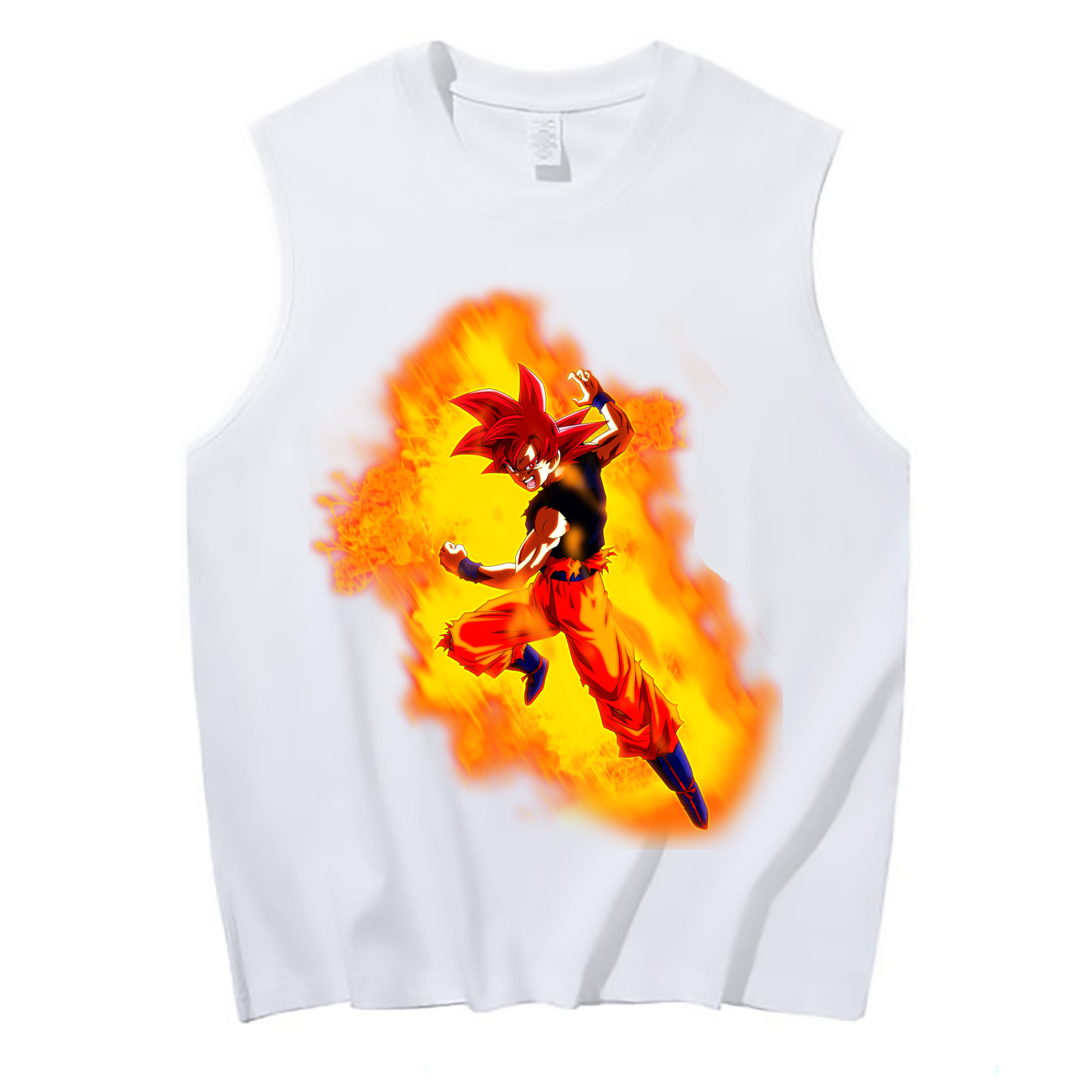 （画像用） ドラゴンボール 孫悟空（そん ごくう）Son Goku カカロット DRAGON BALL Kakarotto コットン100％タンクトップ（フロントプリント）