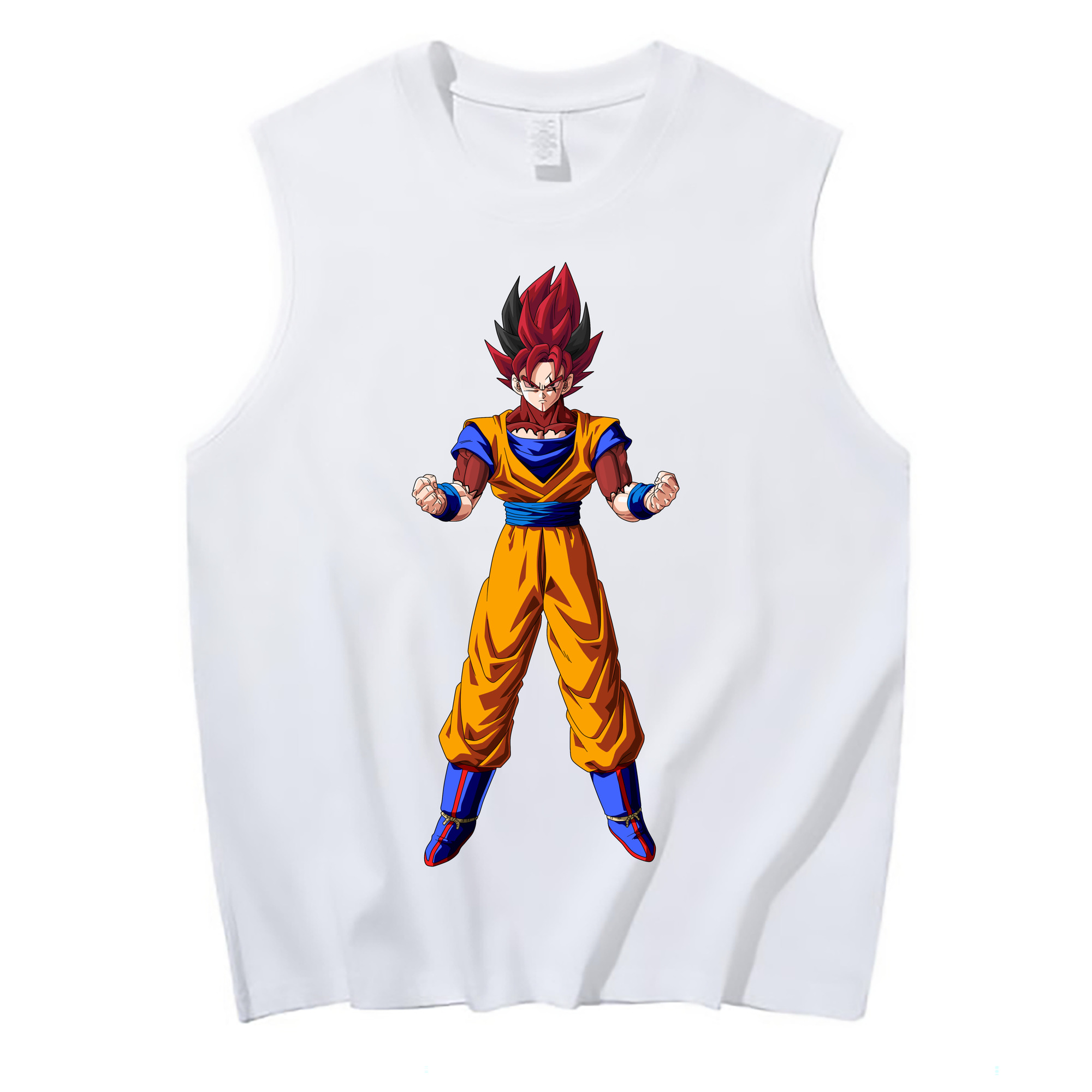 （画像用） ドラゴンボール 孫悟空（そん ごくう）Son Goku カカロット DRAGON BALL Kakarotto コットン100％タンクトップ（フロントプリント）