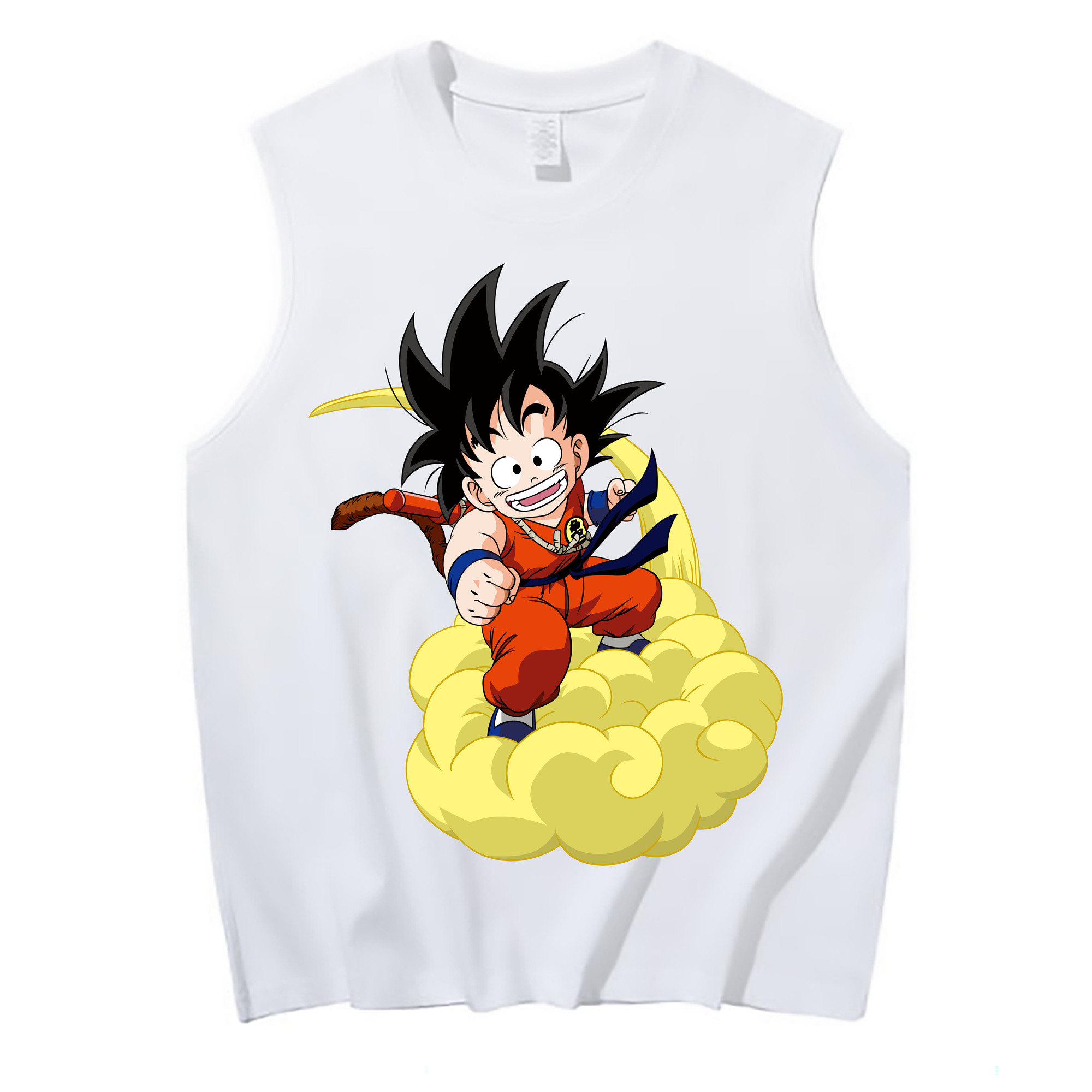 （画像用） ドラゴンボール 孫悟空（そん ごくう）Son Goku カカロット DRAGON BALL Kakarotto コットン100％タンクトップ（フロントプリント）