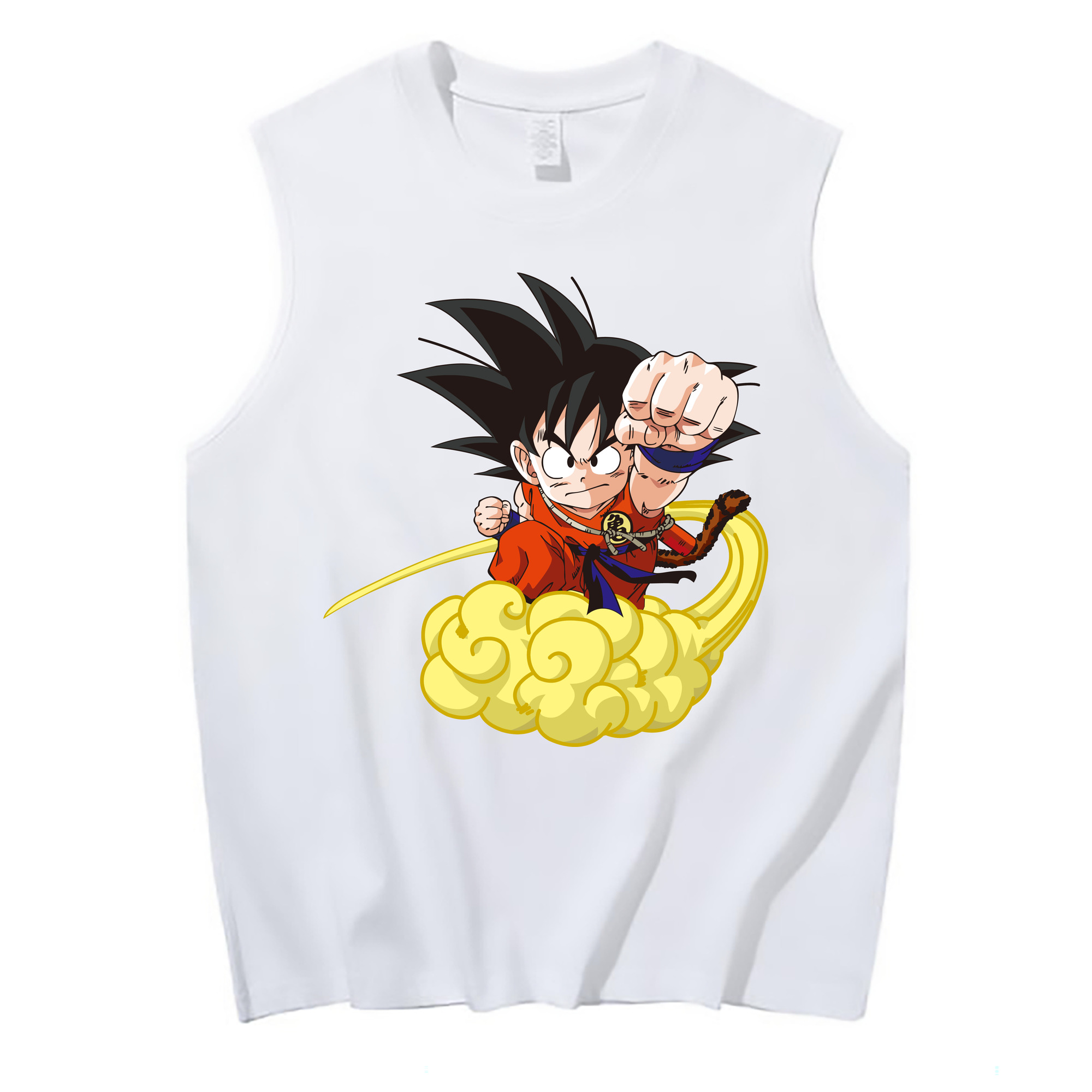 （画像用） ドラゴンボール 孫悟空（そん ごくう）Son Goku カカロット DRAGON BALL Kakarotto コットン100％タンクトップ（フロントプリント）