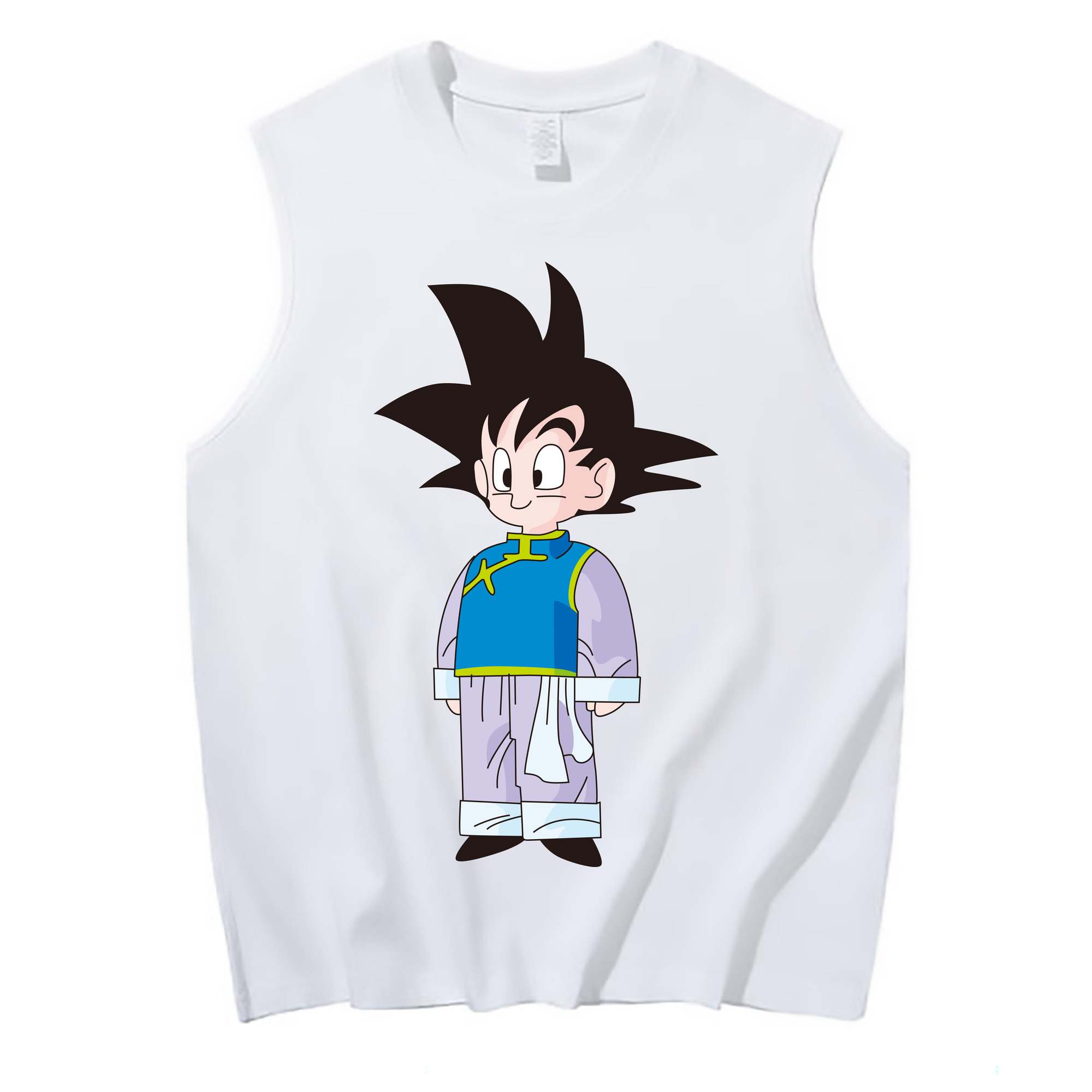 （画像用） ドラゴンボール 孫悟空（そん ごくう）Son Goku カカロット DRAGON BALL Kakarotto コットン100％タンクトップ（フロントプリント）