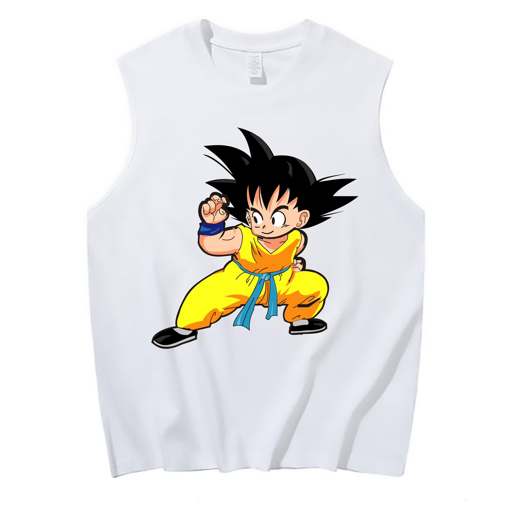 （画像用） ドラゴンボール 孫悟空（そん ごくう）Son Goku カカロット DRAGON BALL Kakarotto コットン100％タンクトップ（フロントプリント）