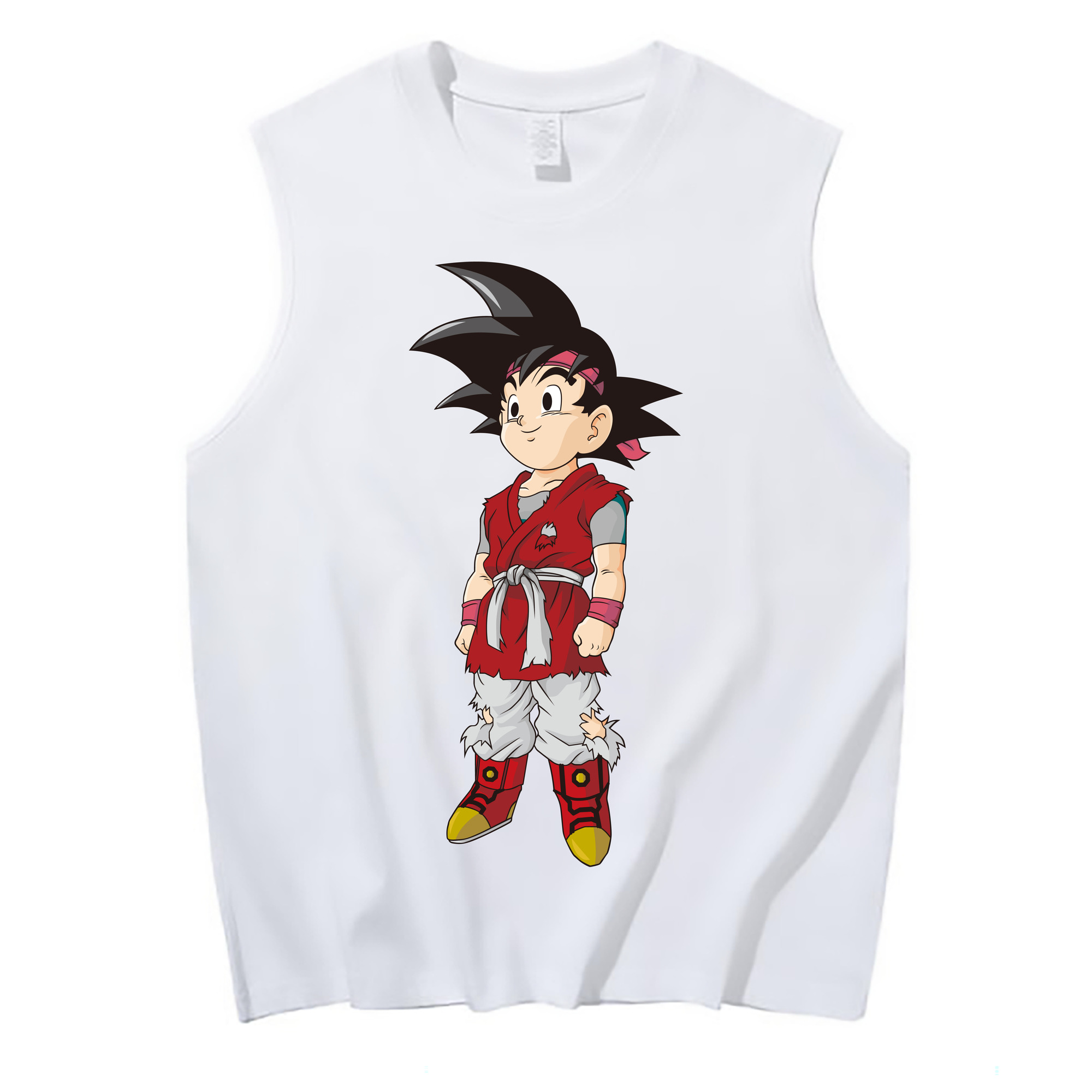 （画像用） ドラゴンボール 孫悟空（そん ごくう）Son Goku カカロット DRAGON BALL Kakarotto コットン100％タンクトップ（フロントプリント）