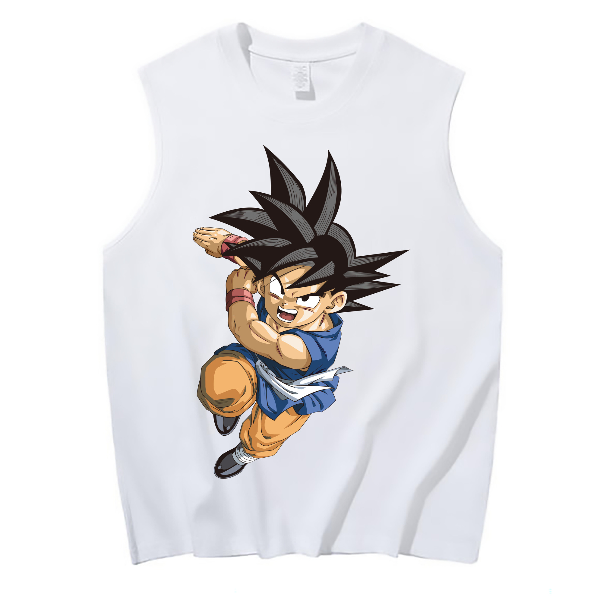 （画像用） ドラゴンボール 孫悟空（そん ごくう）Son Goku カカロット DRAGON BALL Kakarotto コットン100％タンクトップ（フロントプリント）
