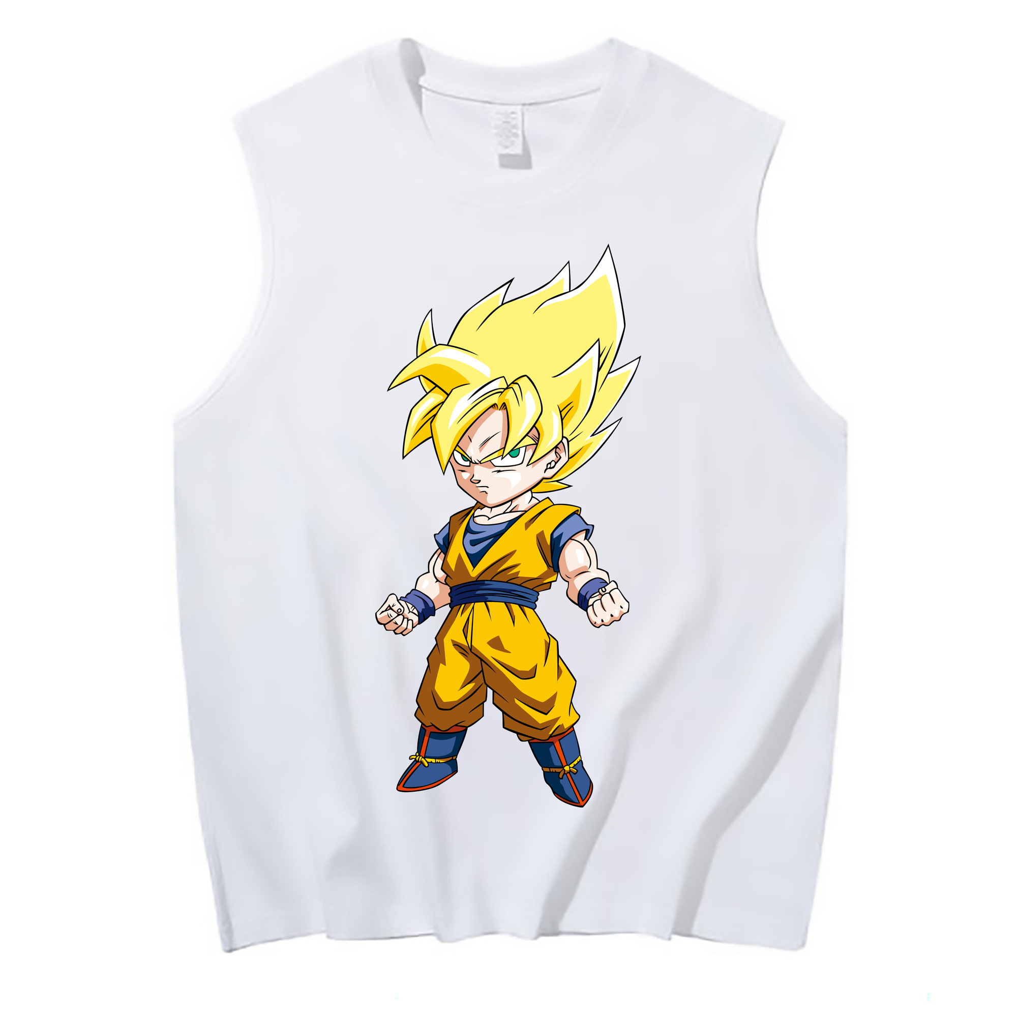 （画像用） ドラゴンボール 孫悟空（そん ごくう）Son Goku カカロット DRAGON BALL Kakarotto コットン100％タンクトップ（フロントプリント）