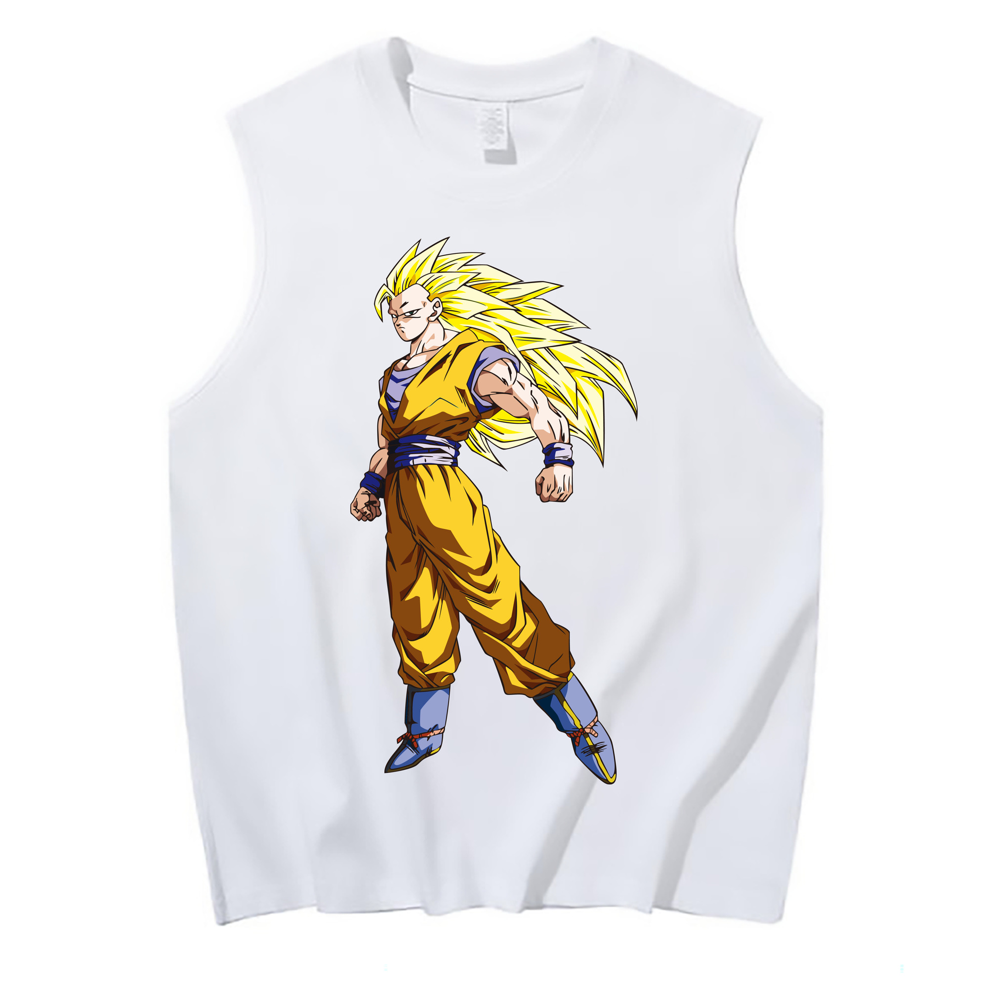 （画像用） ドラゴンボール 孫悟空（そん ごくう）Son Goku カカロット DRAGON BALL Kakarotto コットン100％タンクトップ（フロントプリント）