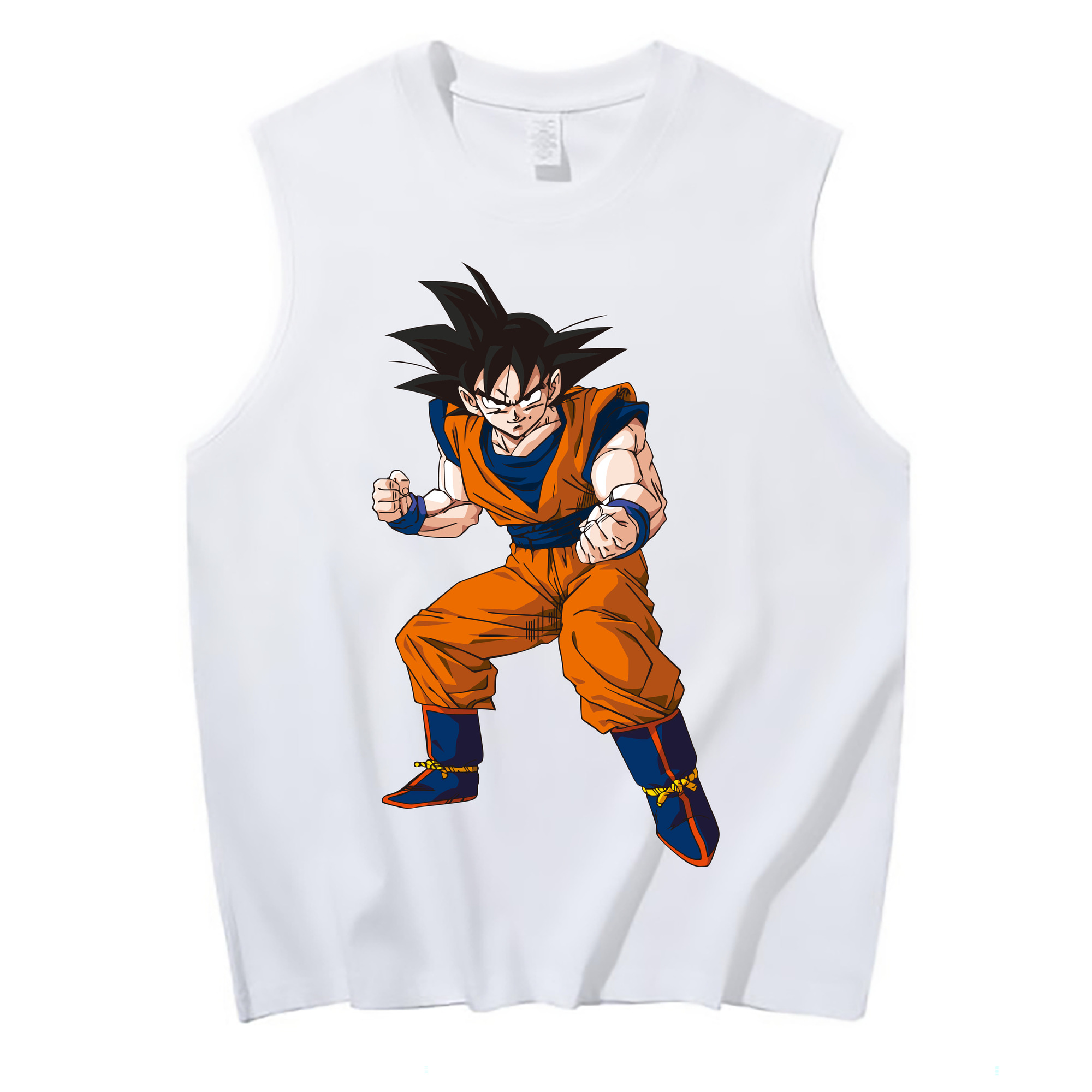（画像用） ドラゴンボール 孫悟空（そん ごくう）Son Goku カカロット DRAGON BALL Kakarotto コットン100％タンクトップ（フロントプリント）