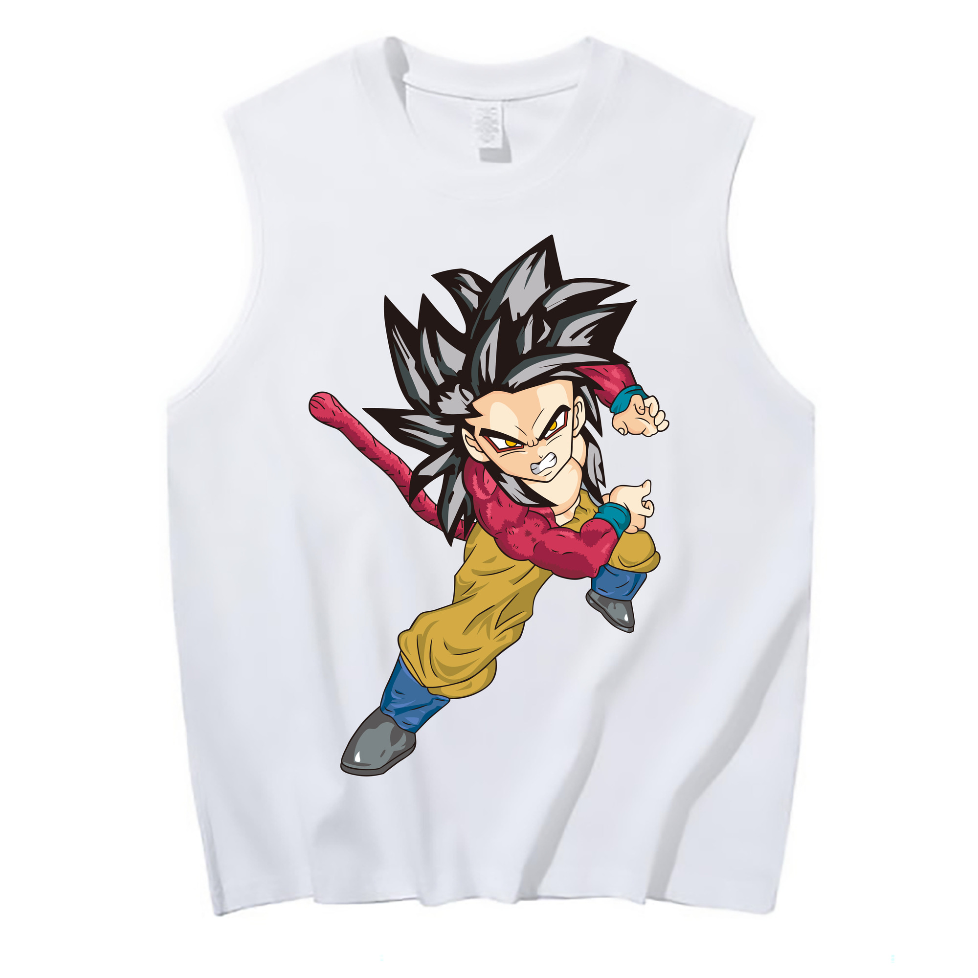 （画像用） ドラゴンボール 孫悟空（そん ごくう）Son Goku カカロット DRAGON BALL Kakarotto コットン100％タンクトップ（フロントプリント）