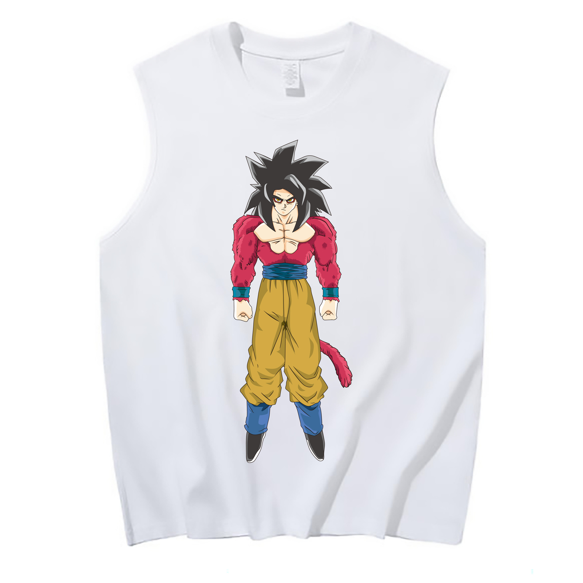 （画像用） ドラゴンボール 孫悟空（そん ごくう）Son Goku カカロット DRAGON BALL Kakarotto コットン100％タンクトップ（フロントプリント）