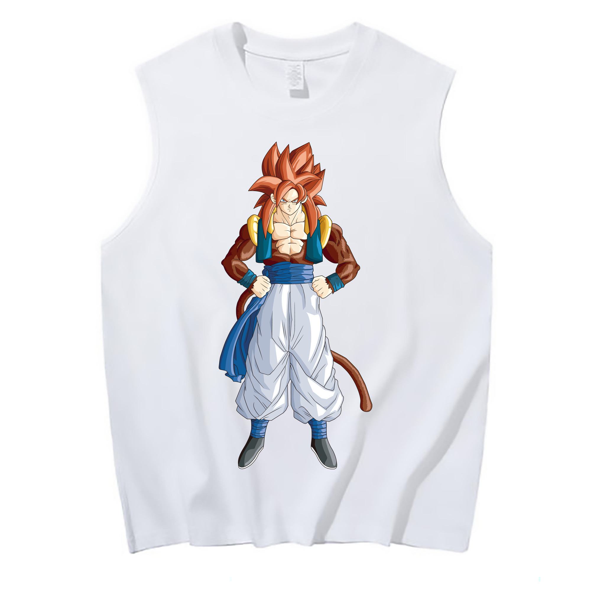 （画像用） ドラゴンボール 孫悟空（そん ごくう）Son Goku カカロット DRAGON BALL Kakarotto コットン100％タンクトップ（フロントプリント）