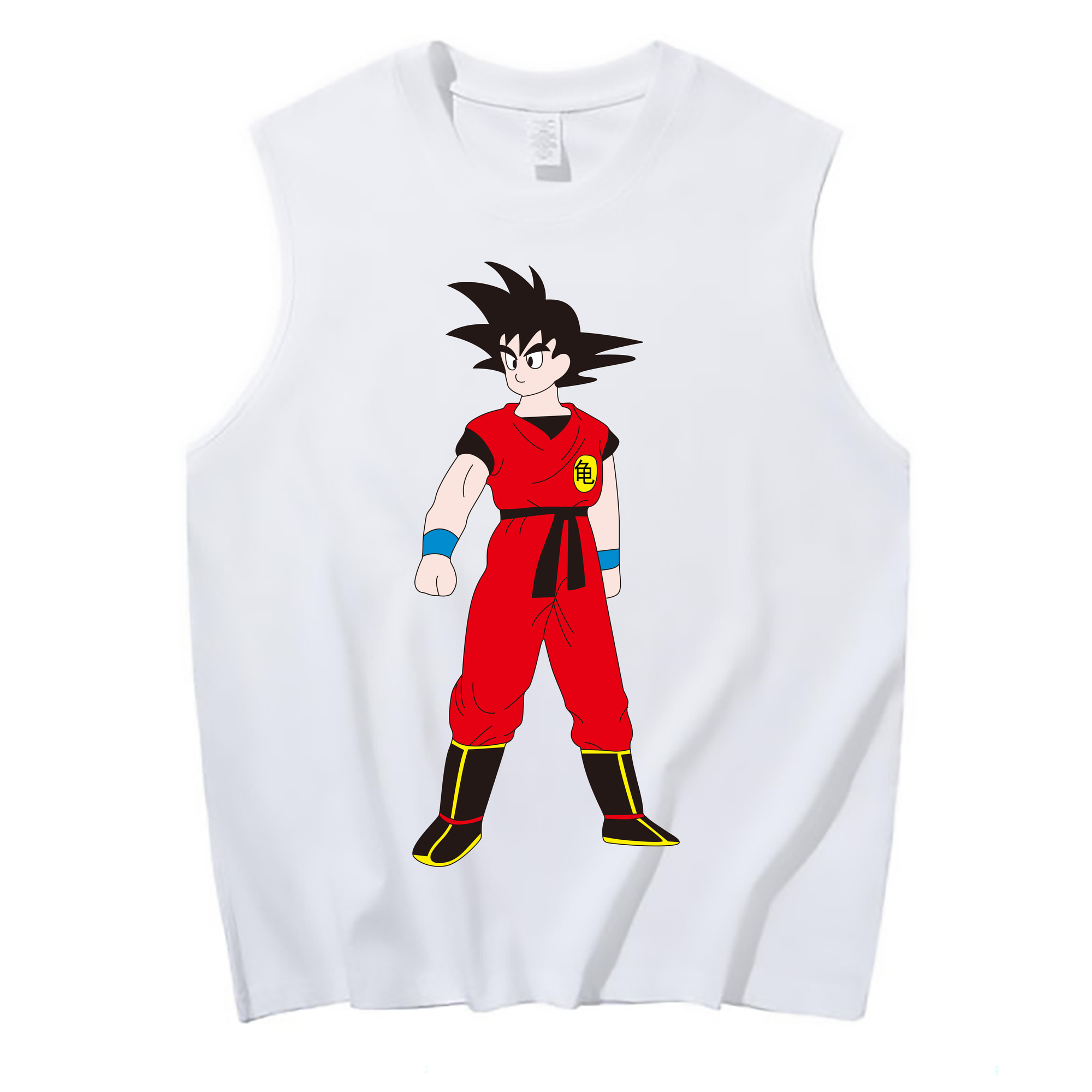 （画像用） ドラゴンボール 孫悟空（そん ごくう）Son Goku カカロット DRAGON BALL Kakarotto コットン100％タンクトップ（フロントプリント）