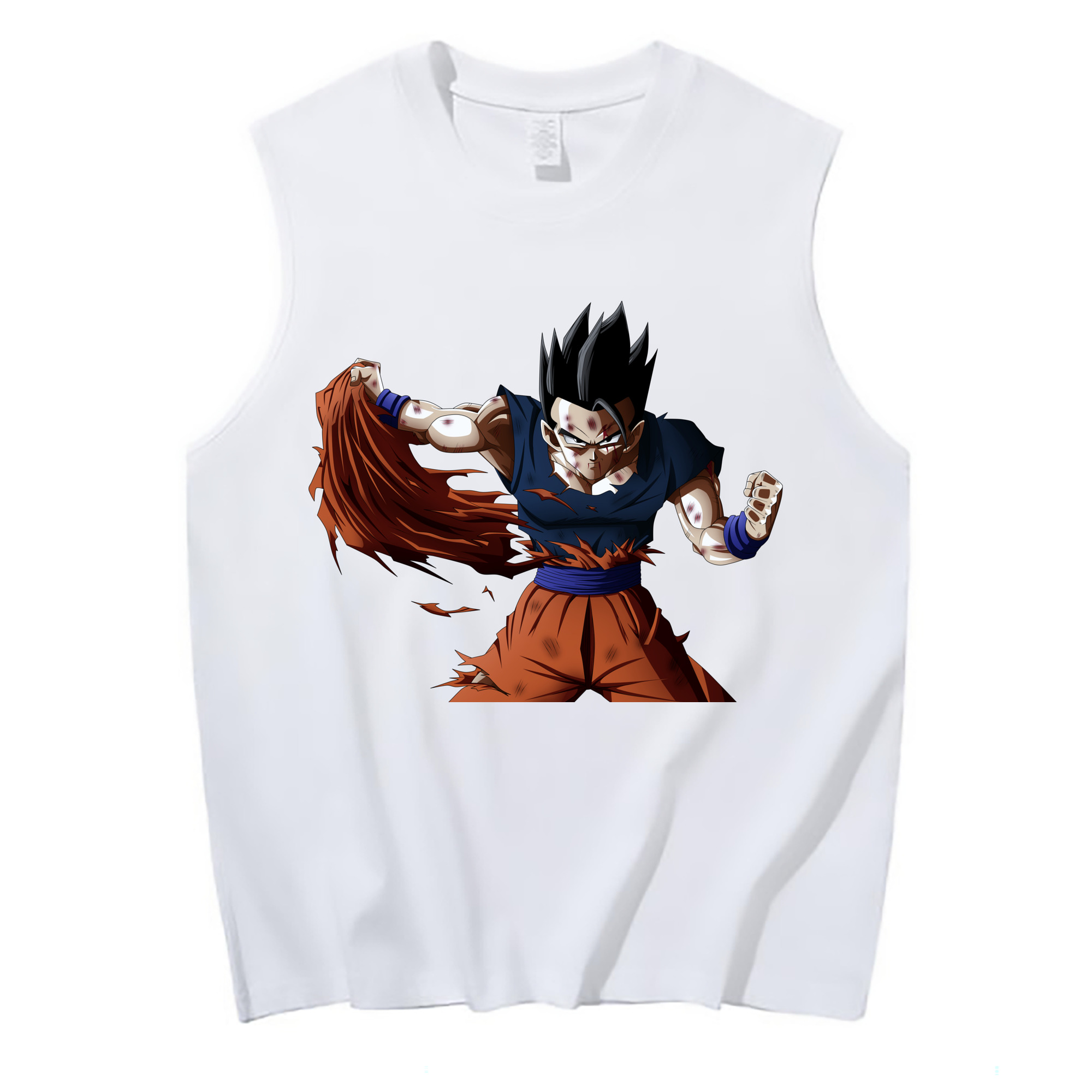（画像用） ドラゴンボール ベジータ四世（Bejīta Yonsei）DRAGON BALL Vegeta IV コットン100％タンクトップ（フロントプリント）