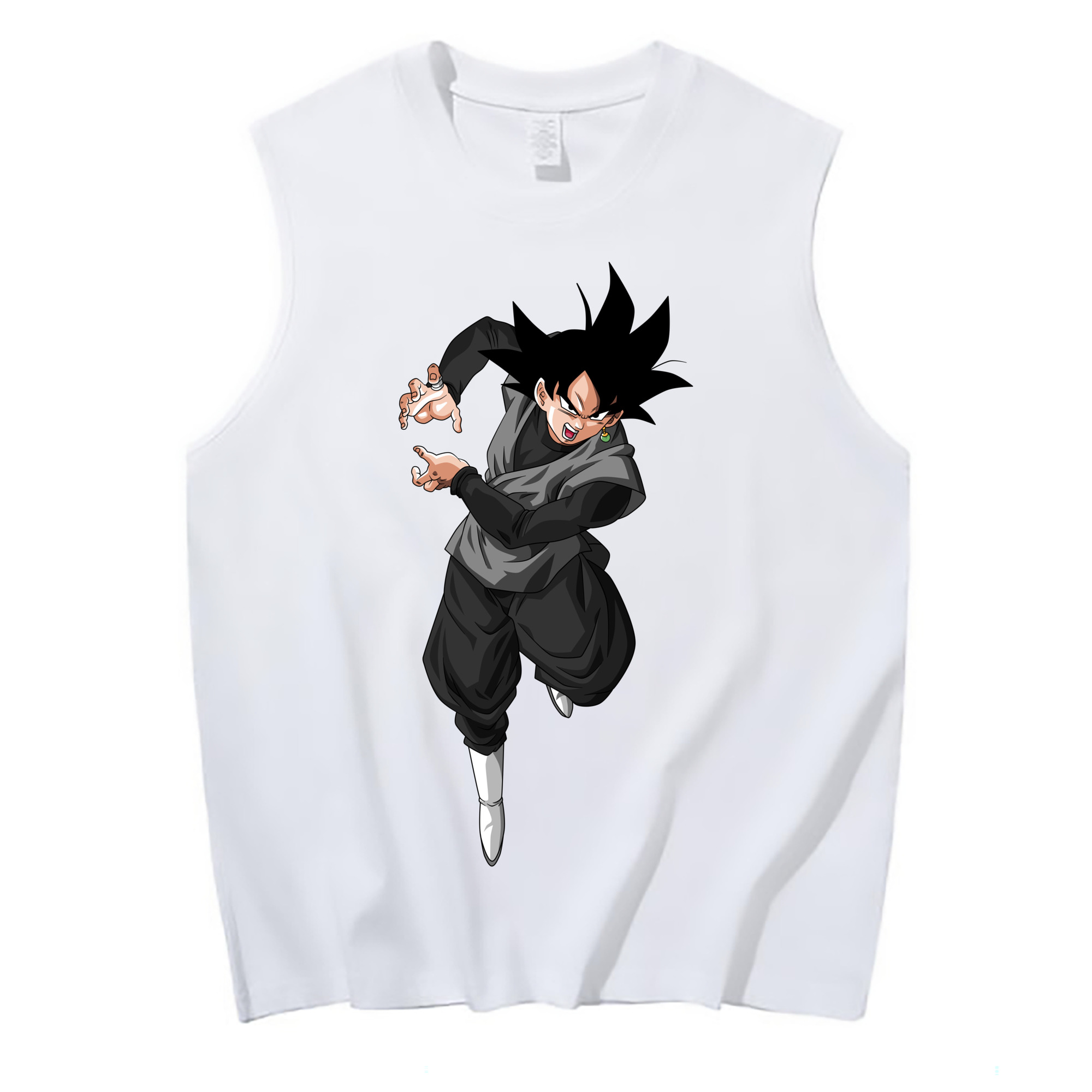 （画像用） ドラゴンボール ベジータ四世（Bejīta Yonsei）DRAGON BALL Vegeta IV コットン100％タンクトップ（フロントプリント）